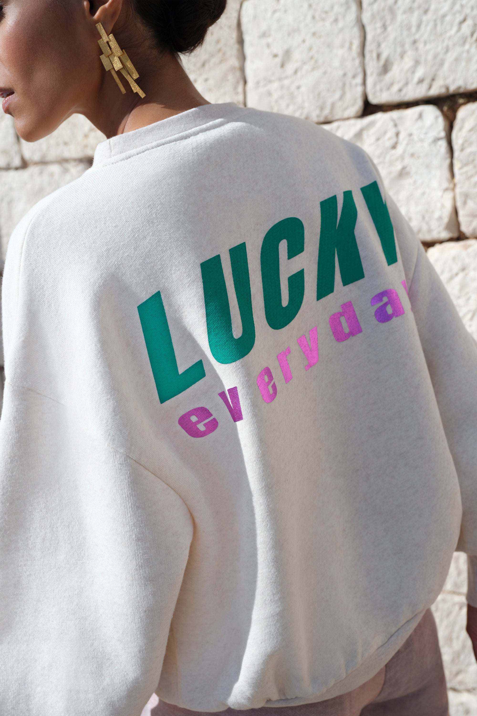 bibi melange lucky everyday sweater - by-bar amsterdam