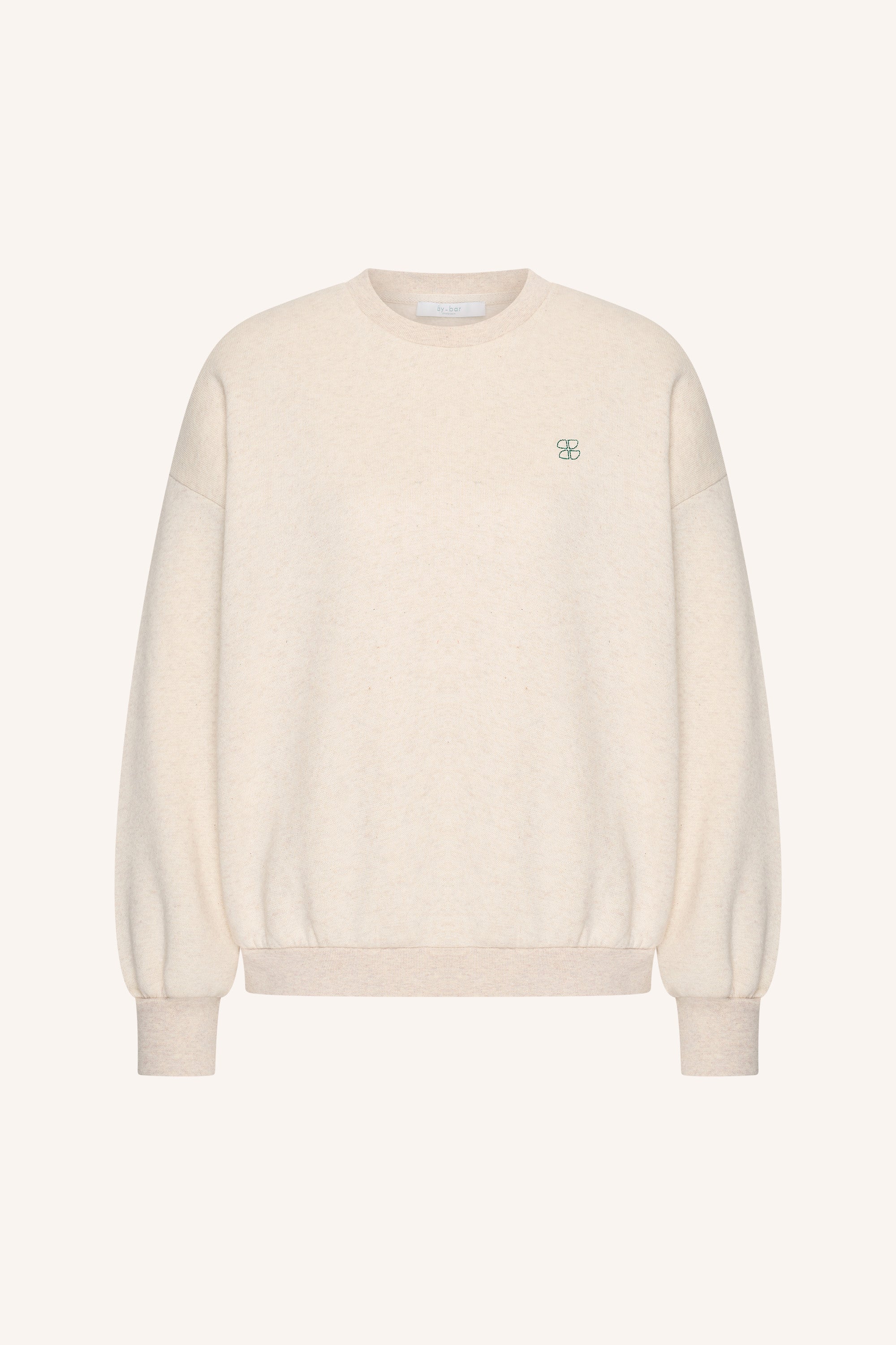 bibi melange lucky everyday sweater | oyster melee