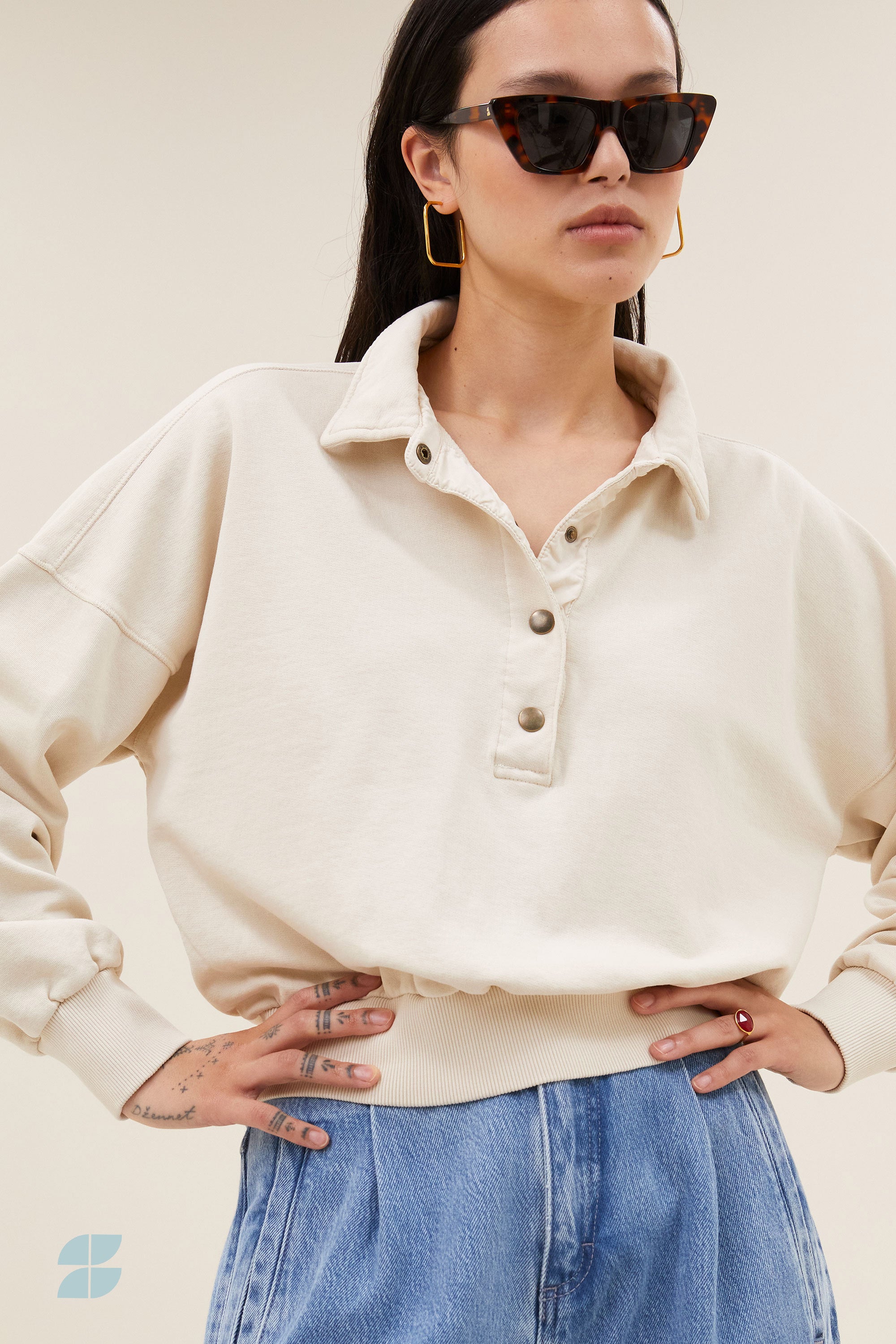 cecile sweater | chalk