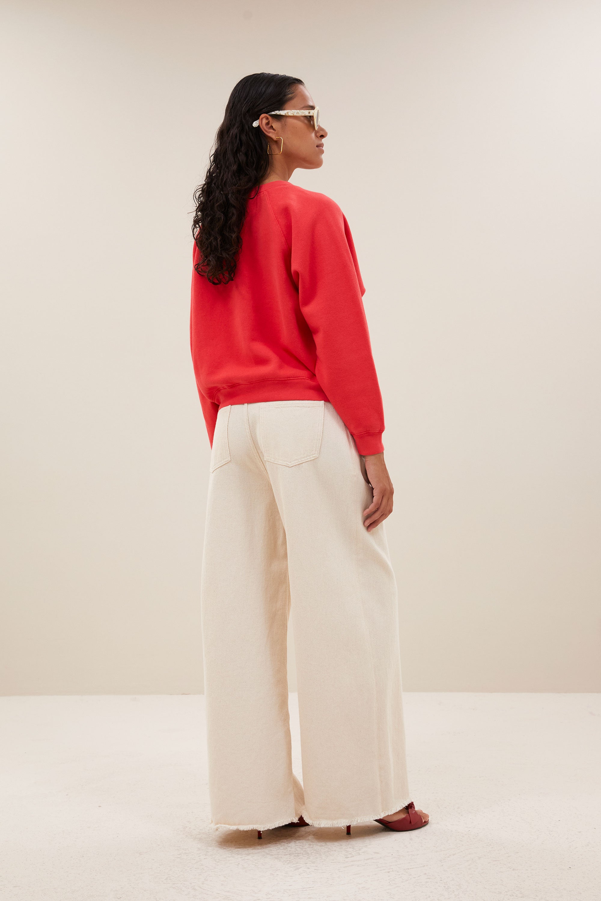 carrie sweater | poppy red