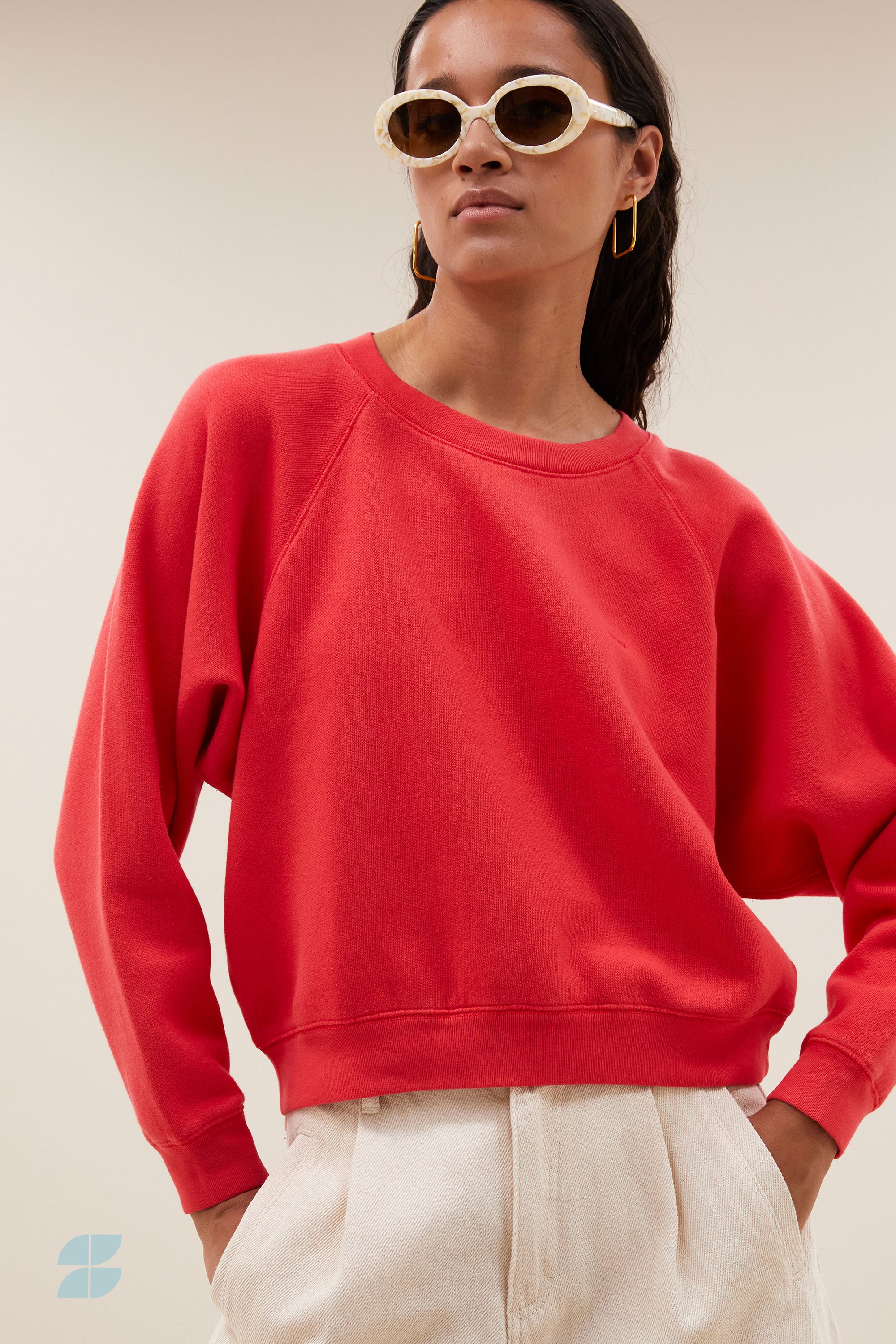 carrie sweater | poppy red