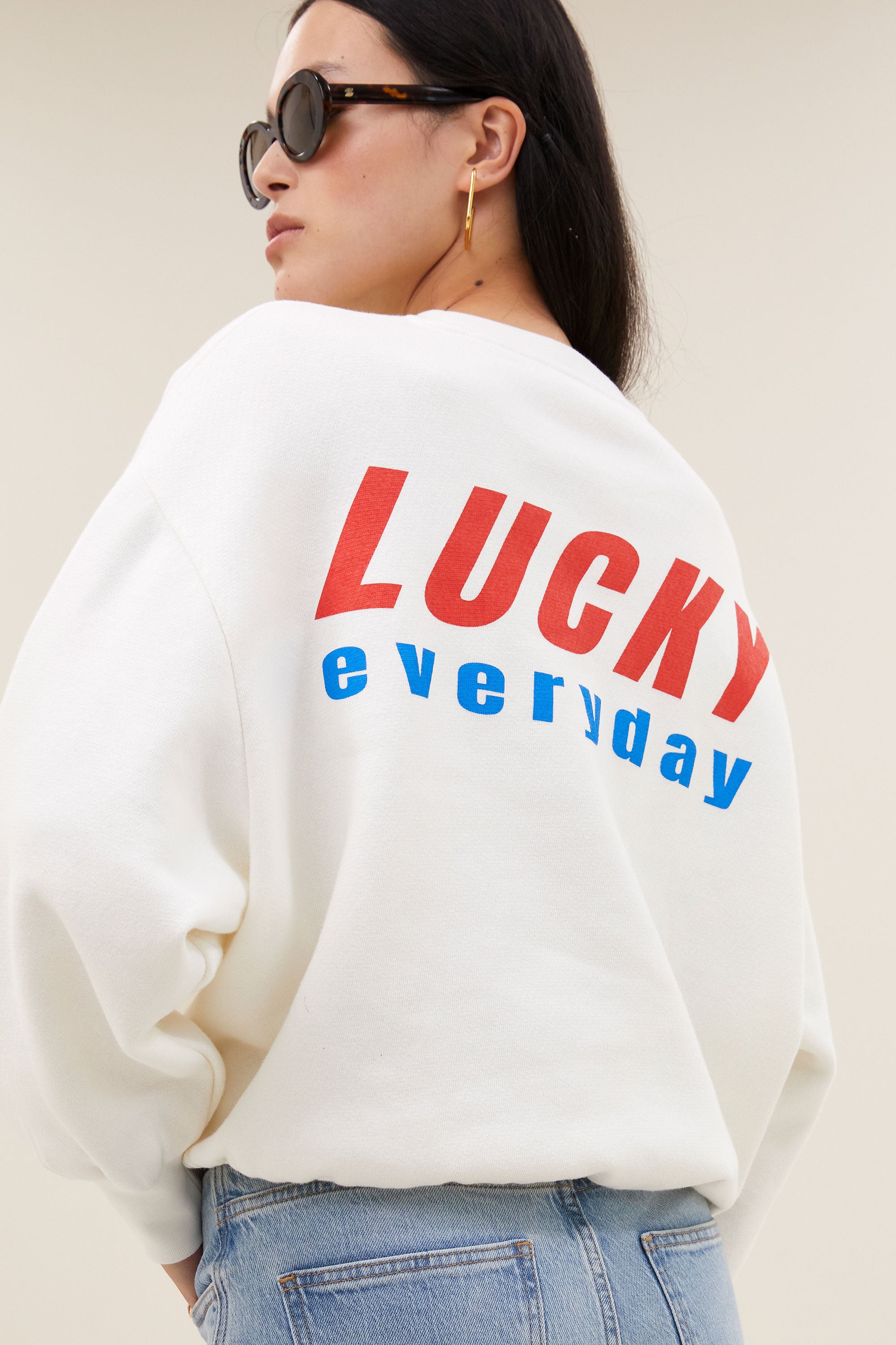bibi lucky everyday sweater | off white