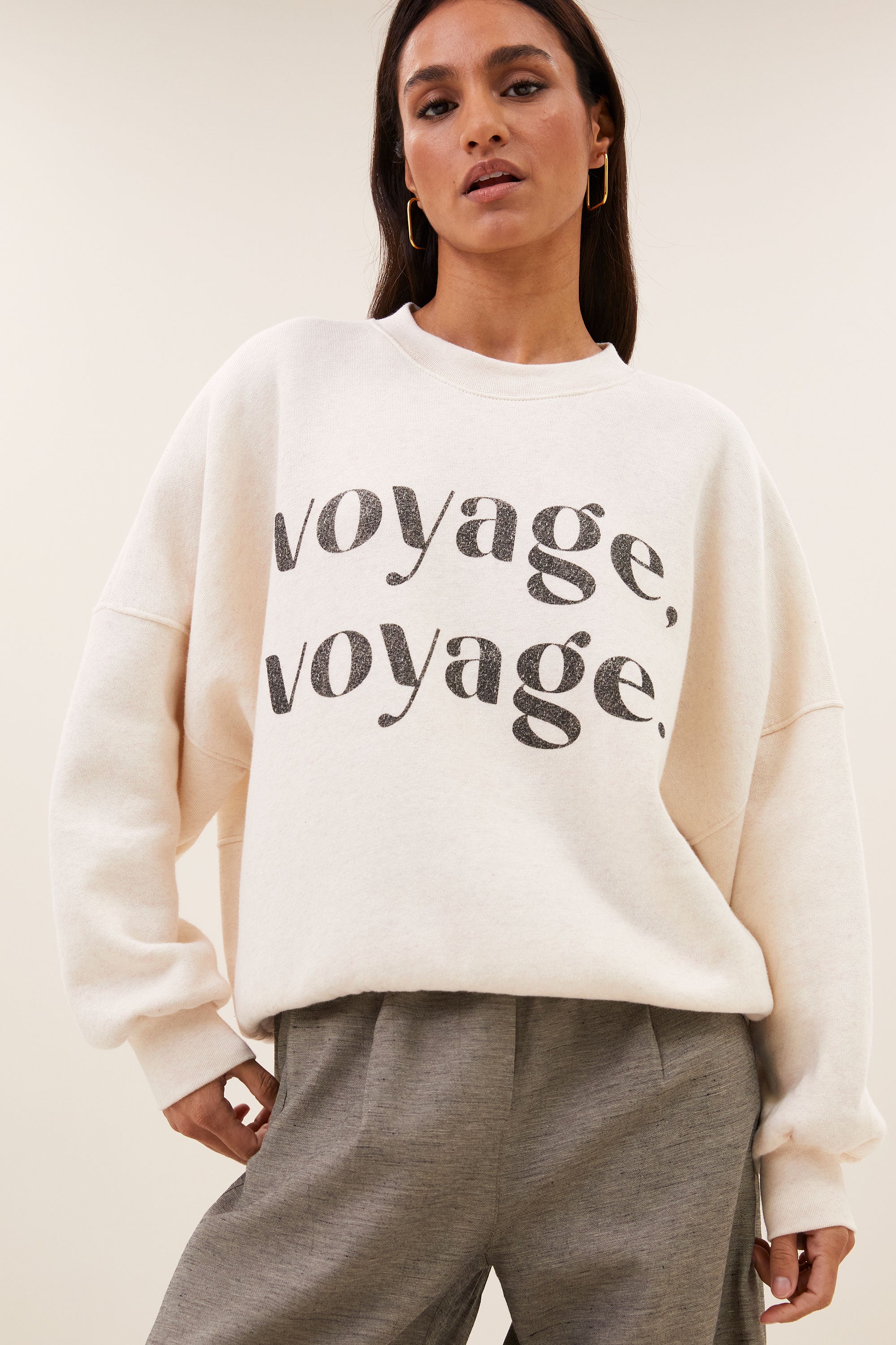 malyn voyage sweater | oyster melee