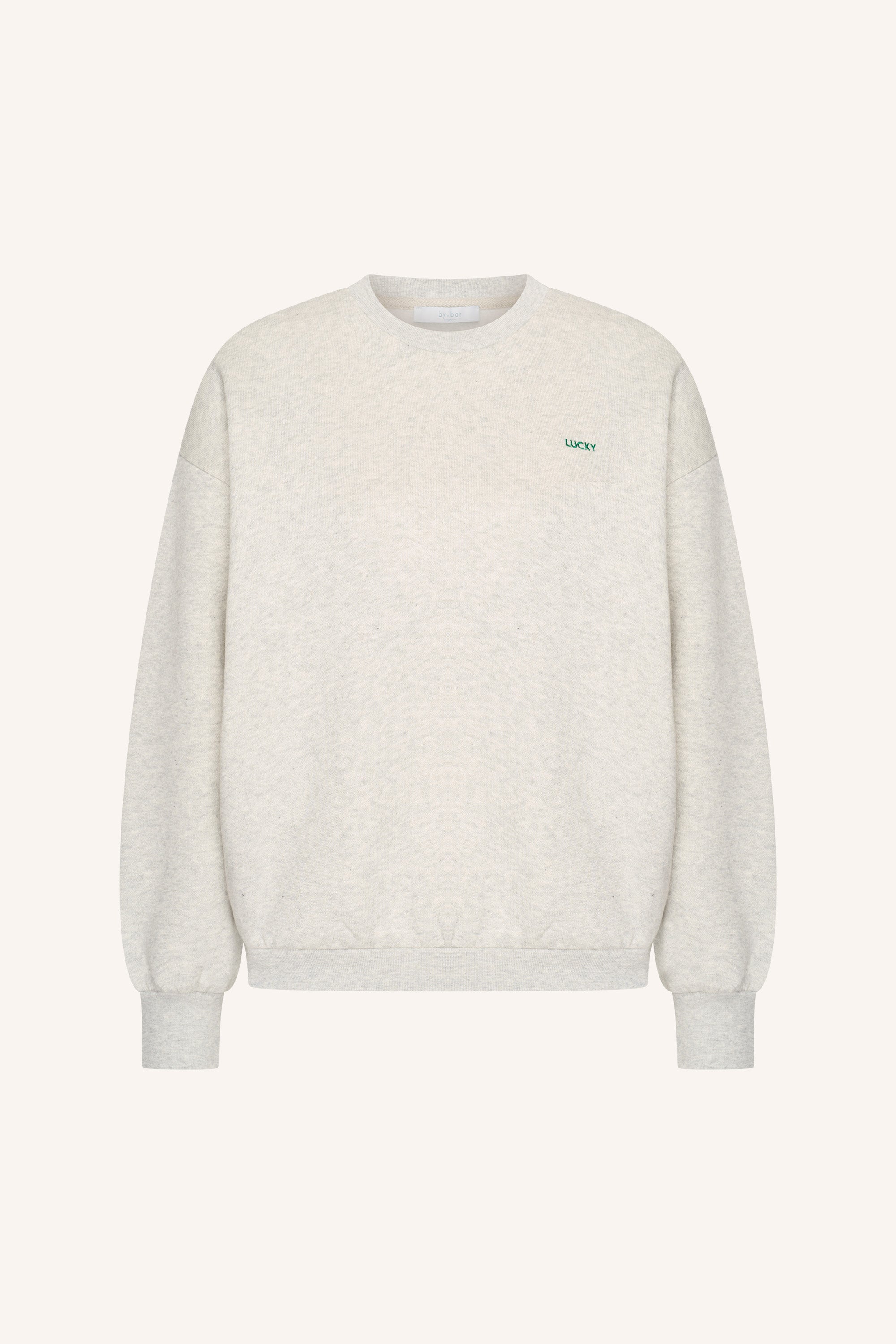 bibi clover sweater | light grey melee