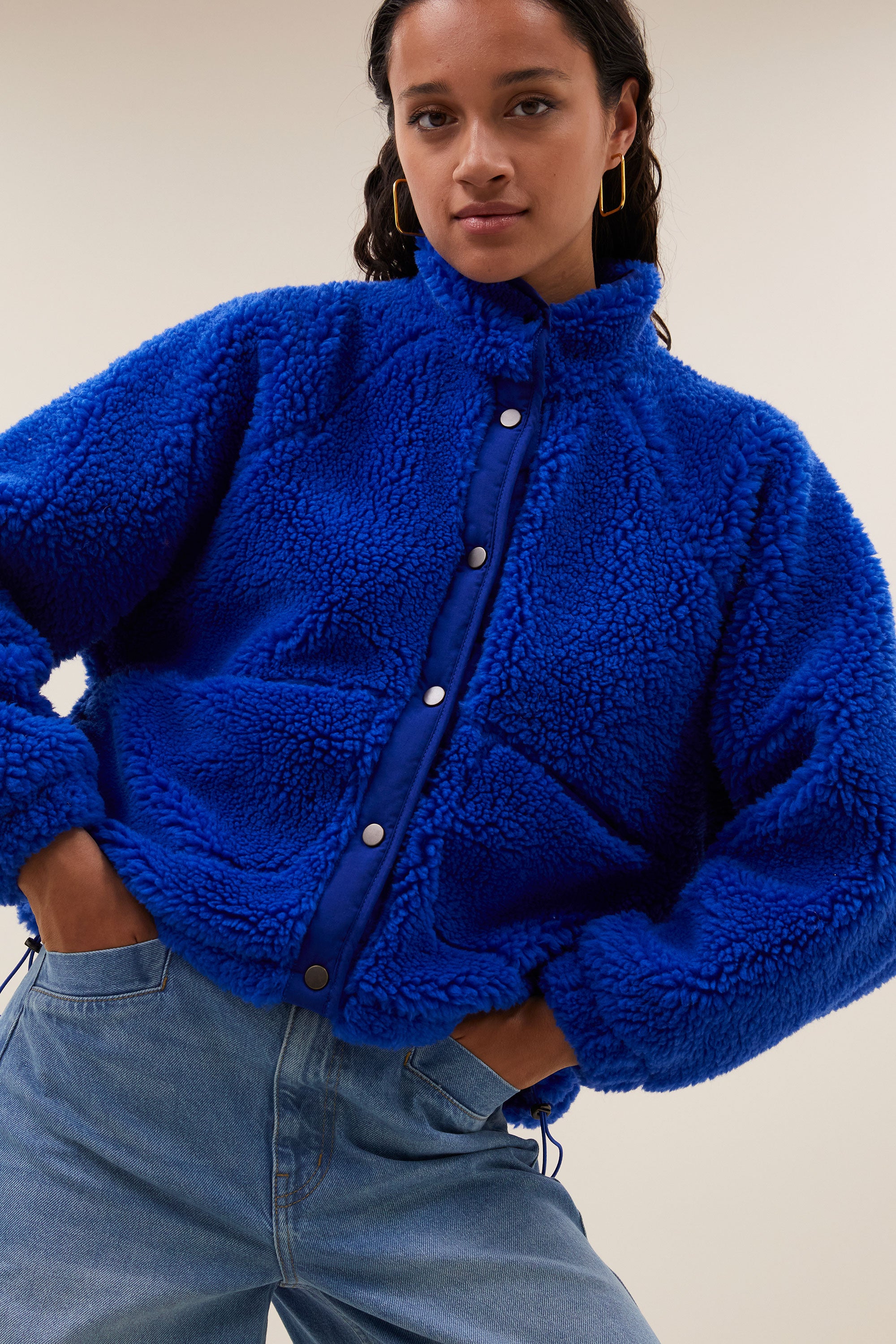 steve jacket | azul blue