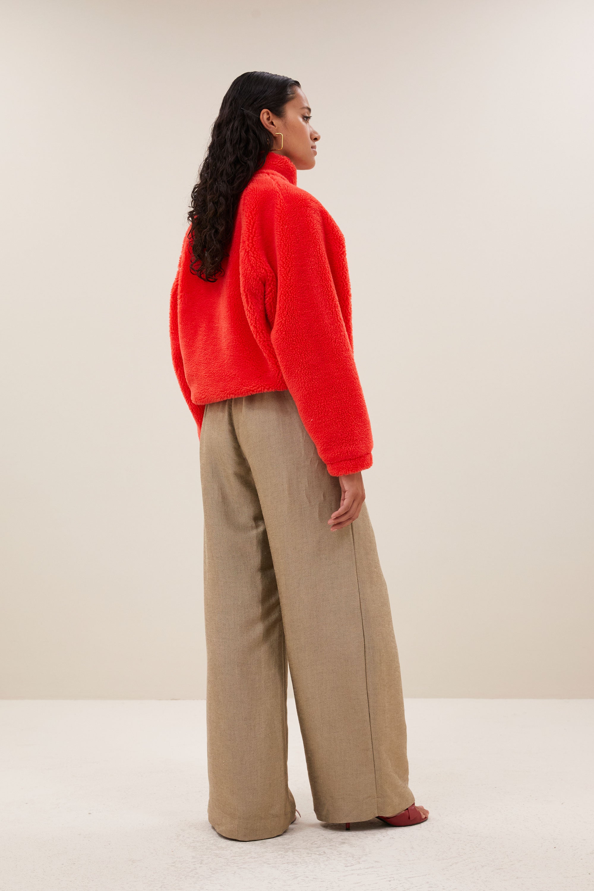 steve jacket | poppy red