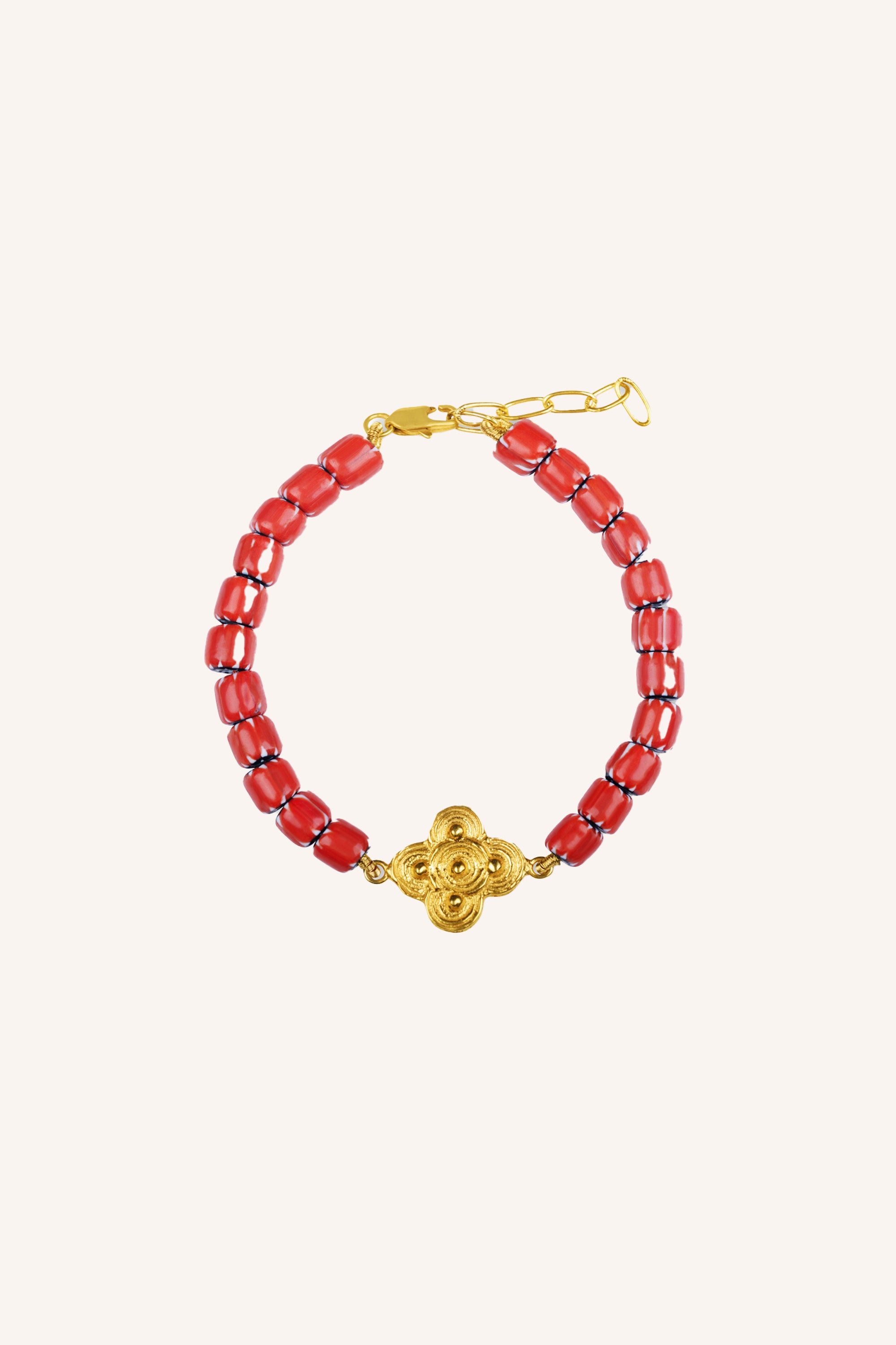 breeze bracelet | poppy red
