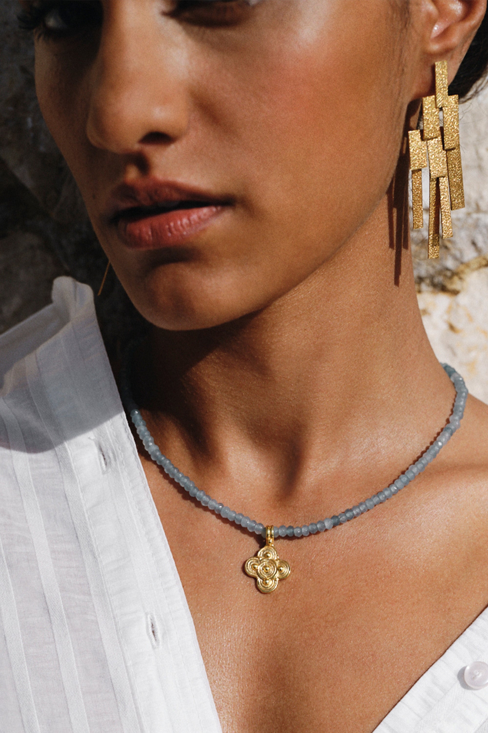 jules sea necklace | sea blue