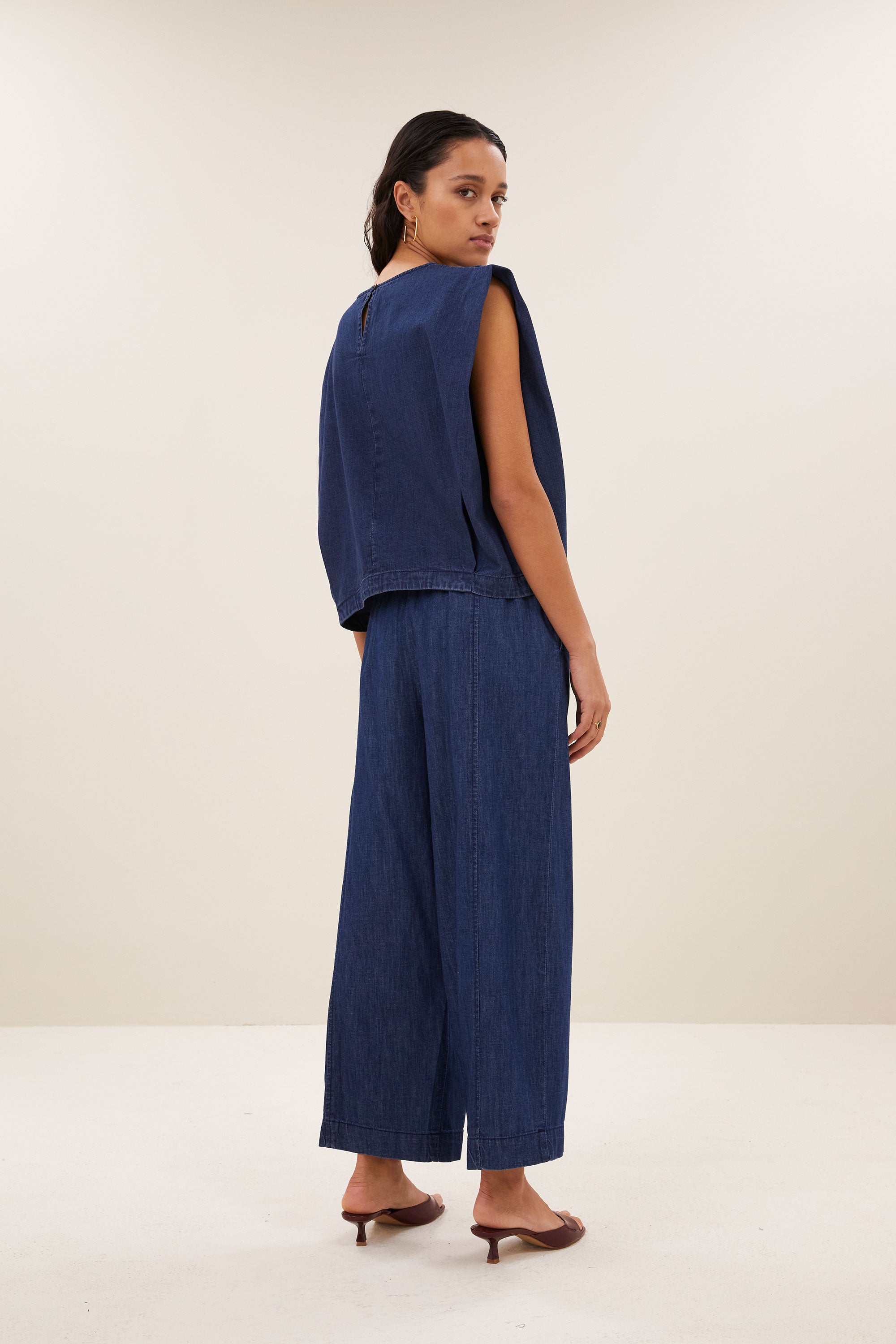 fuji denim pants | dark denim