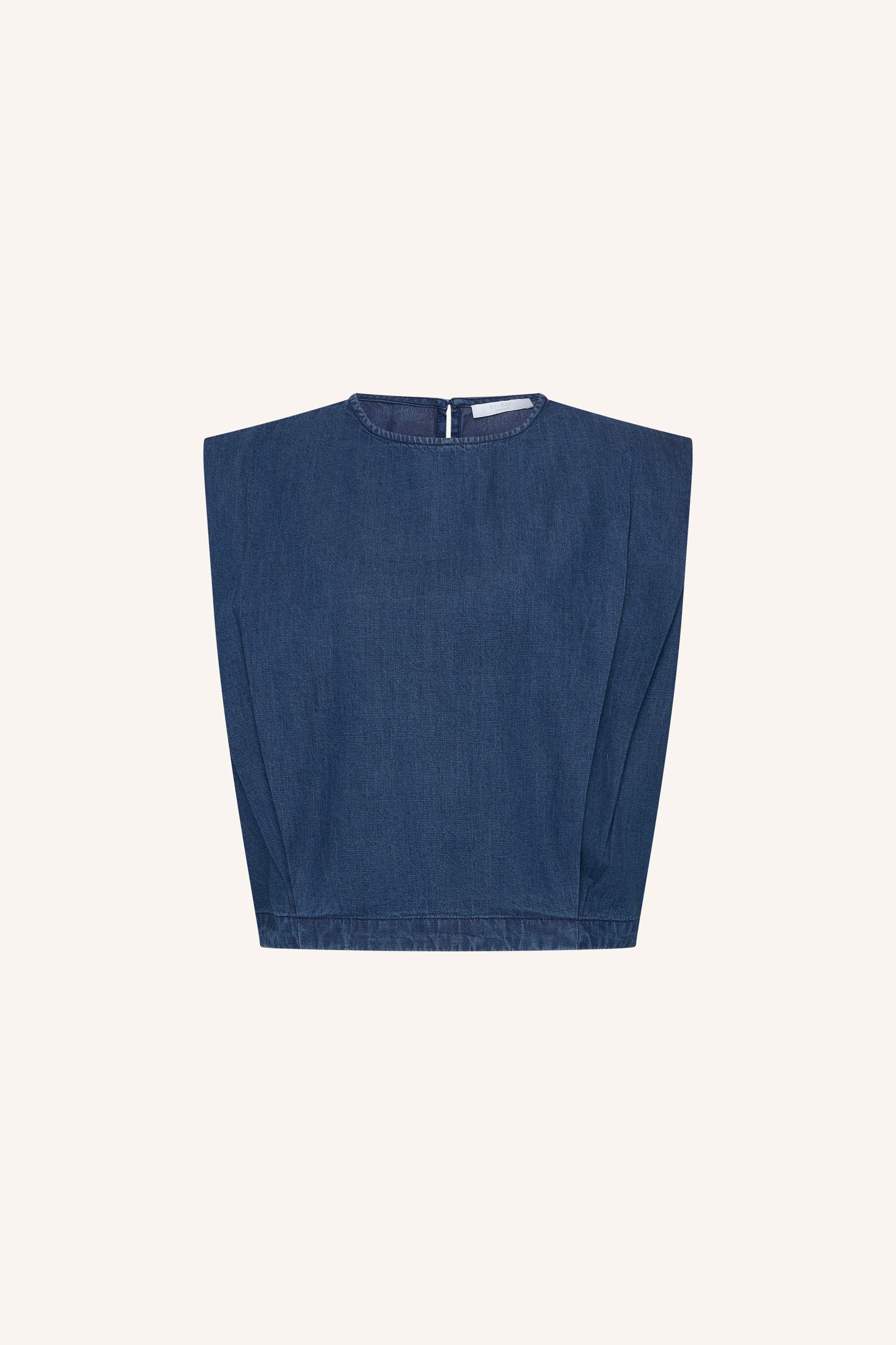 ginza denim top | dark denim