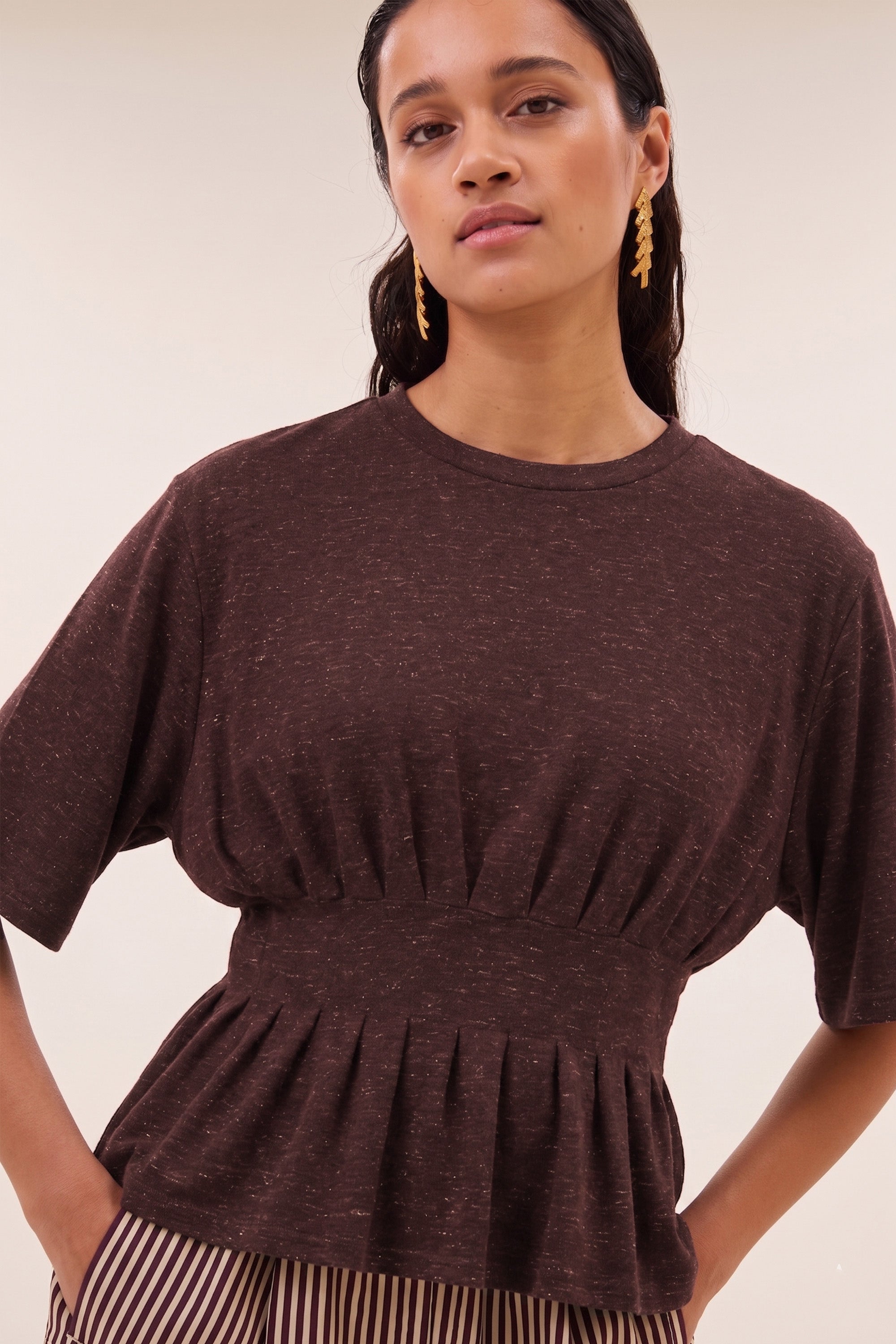 diva sparkle top | burgundy crush