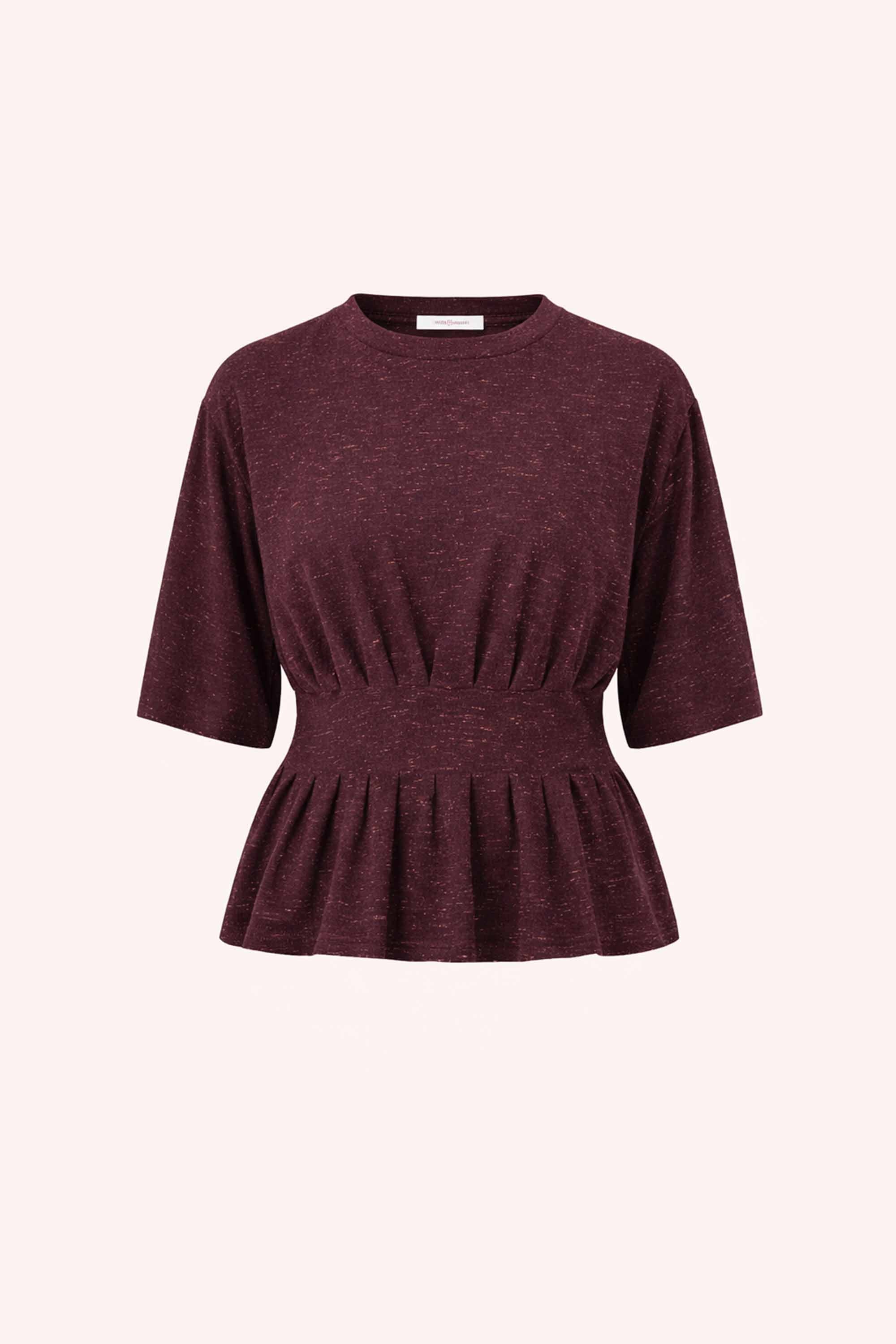 diva sparkle top | burgundy crush