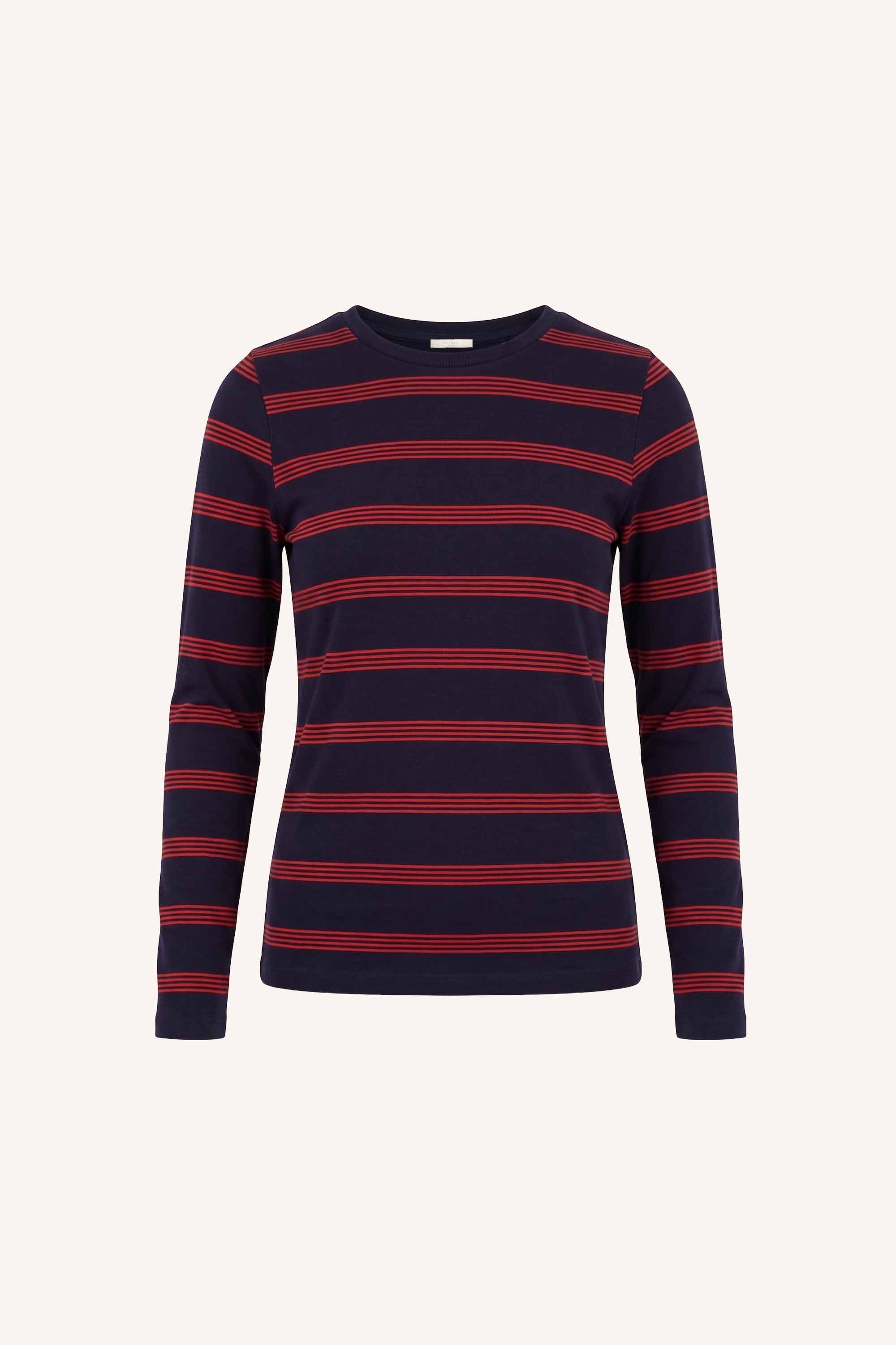 mali ls stripe top | poppy multi stripe