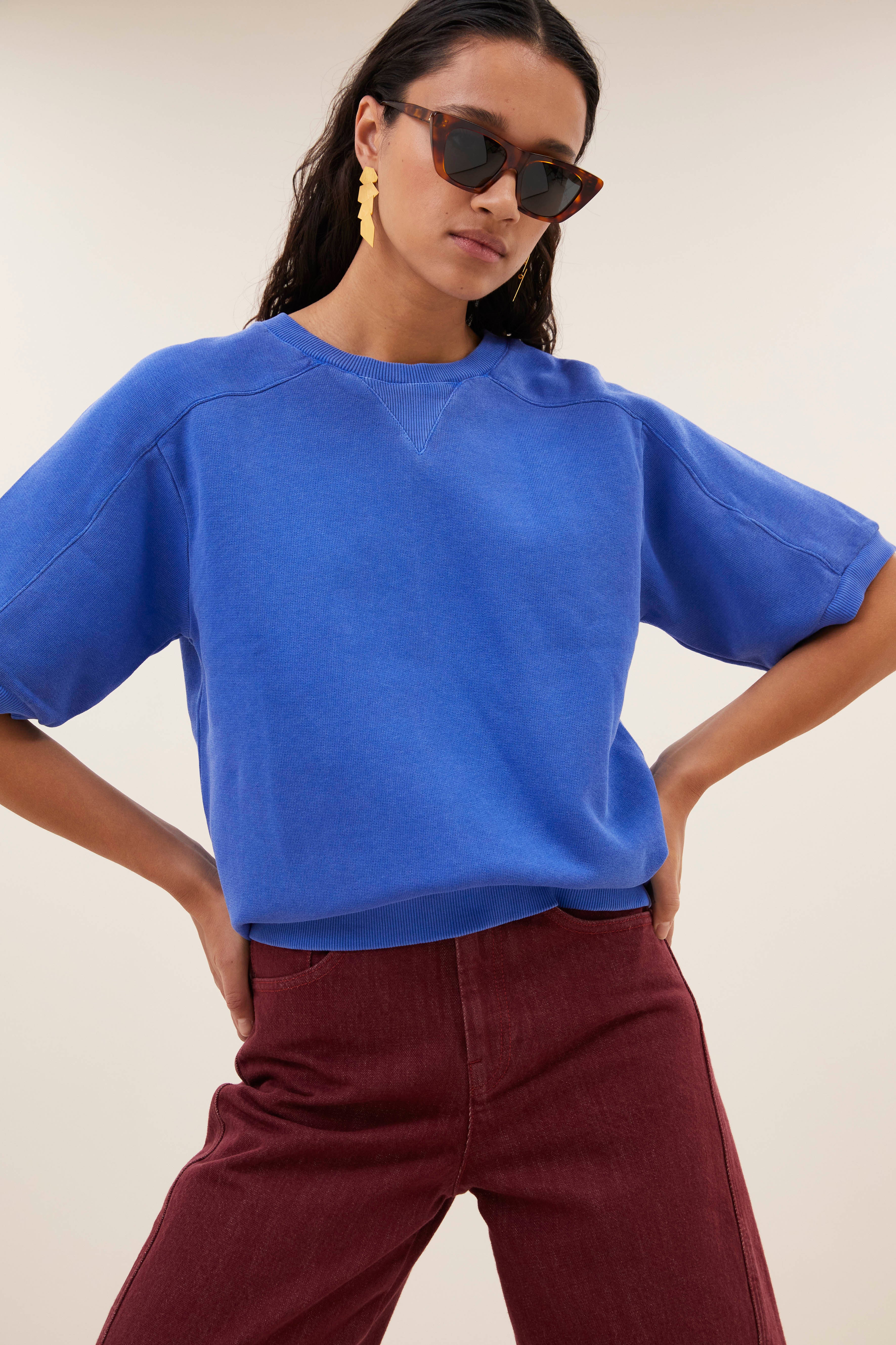 top-gina top azul blue-by-bar-zijaanzicht