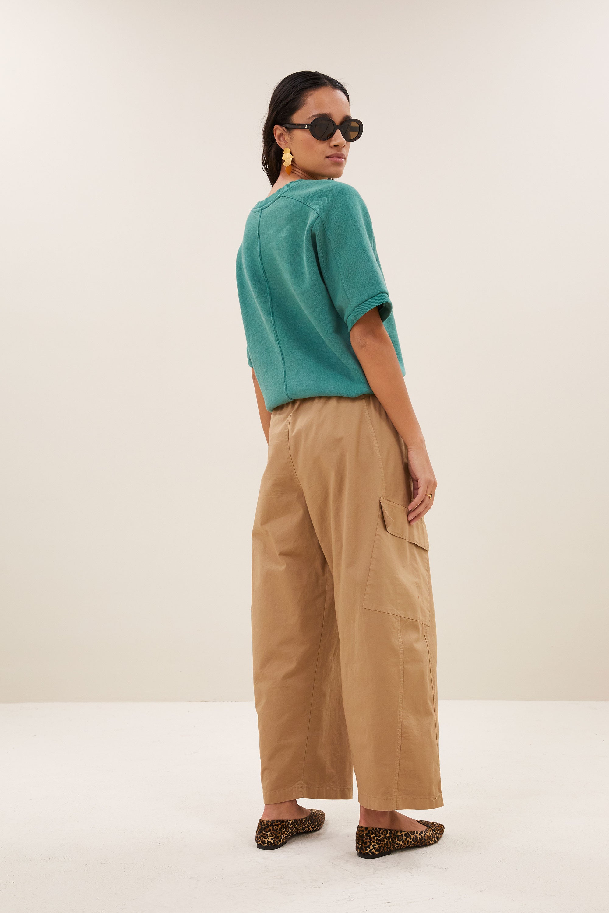 gina top | frosty green