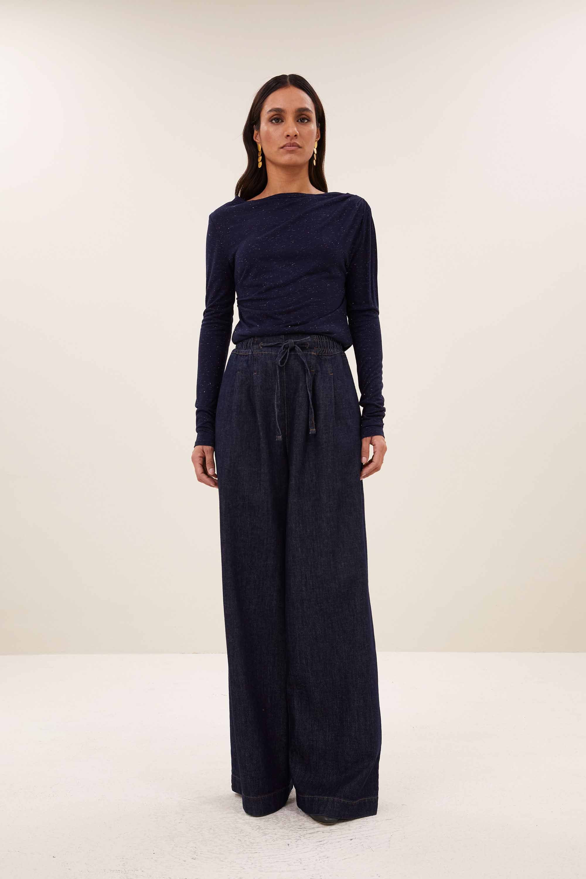 leya-sparkle-top-night-sky-a-lijn fit-all-time classic-aansluitende fit-by-bar-aanvullende-foto