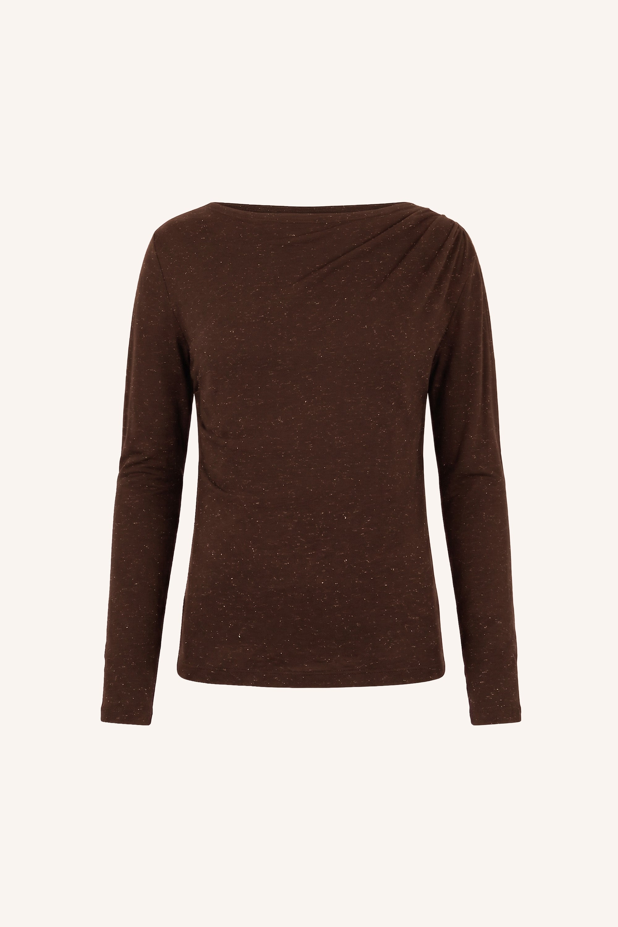 leya sparkle top | chocolate brown