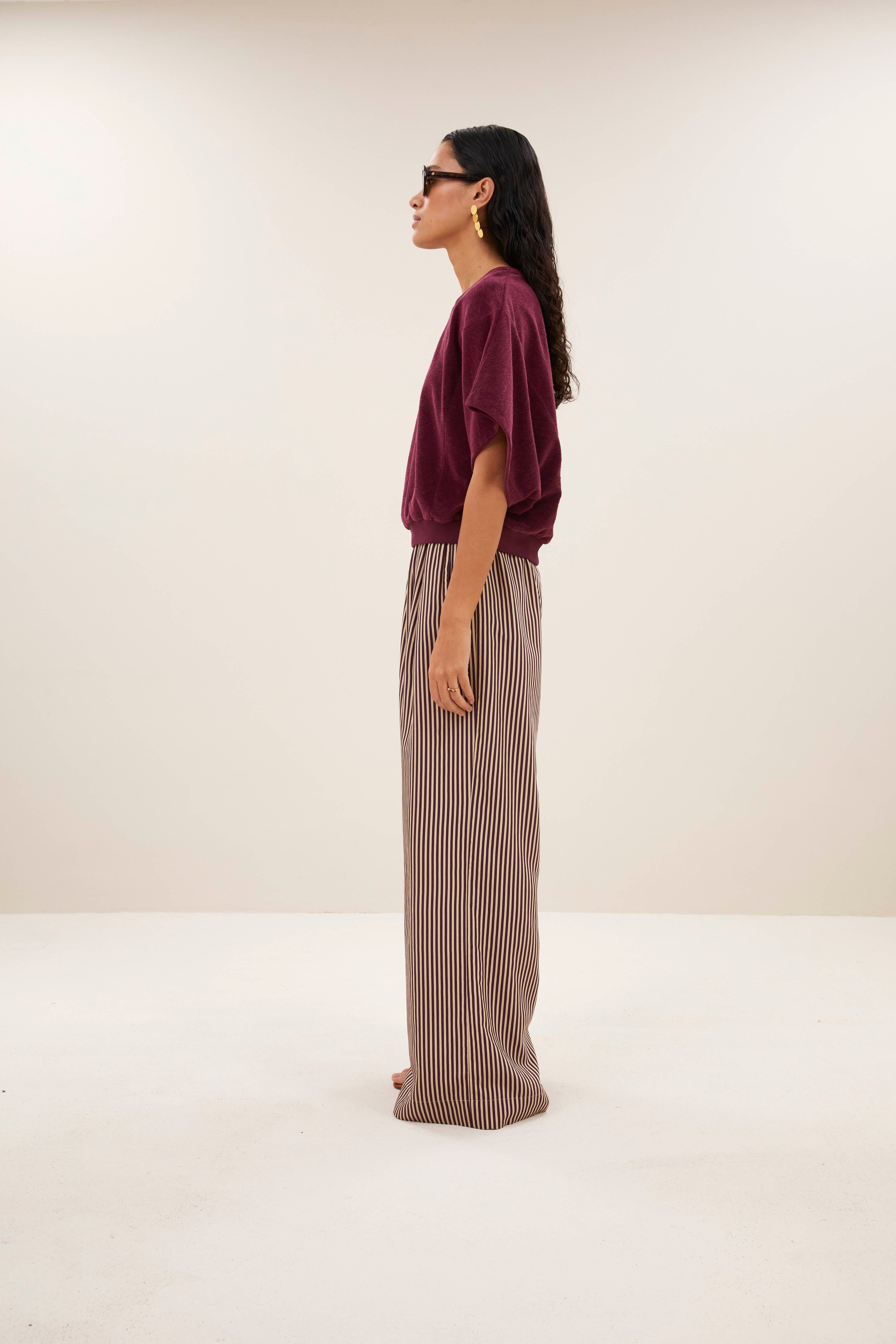 top-nuki slub top burgundy crush-by-bar-aanvullende foto
