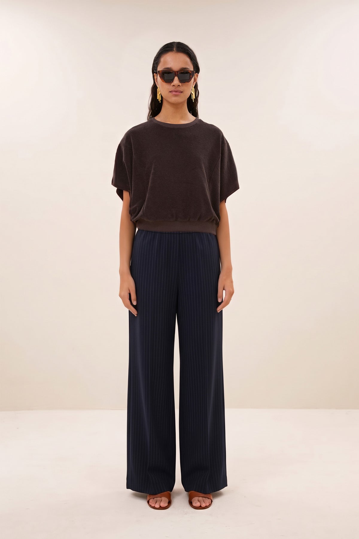 nuki slub top | coffee bean