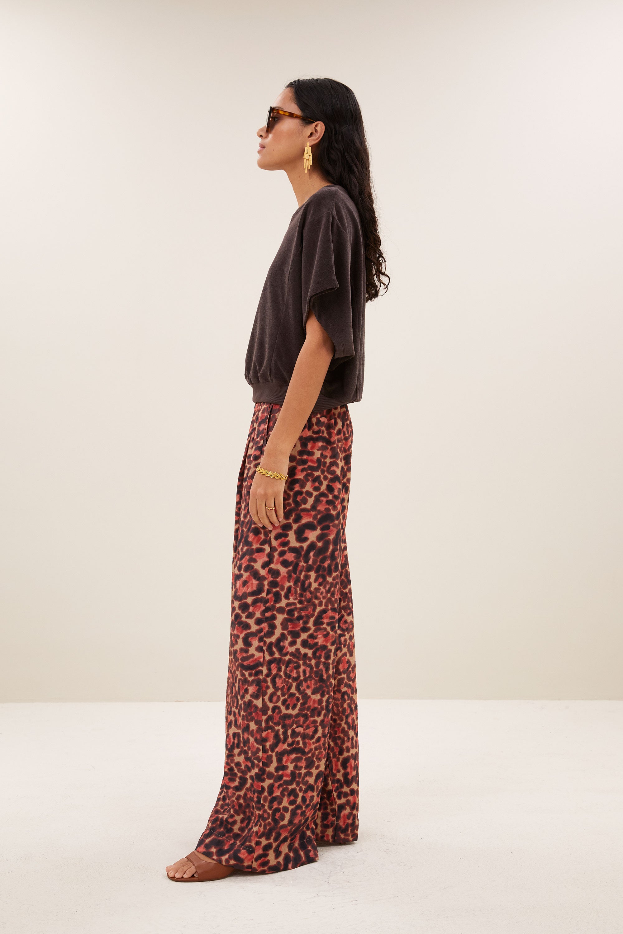 nuki slub top | coffee bean