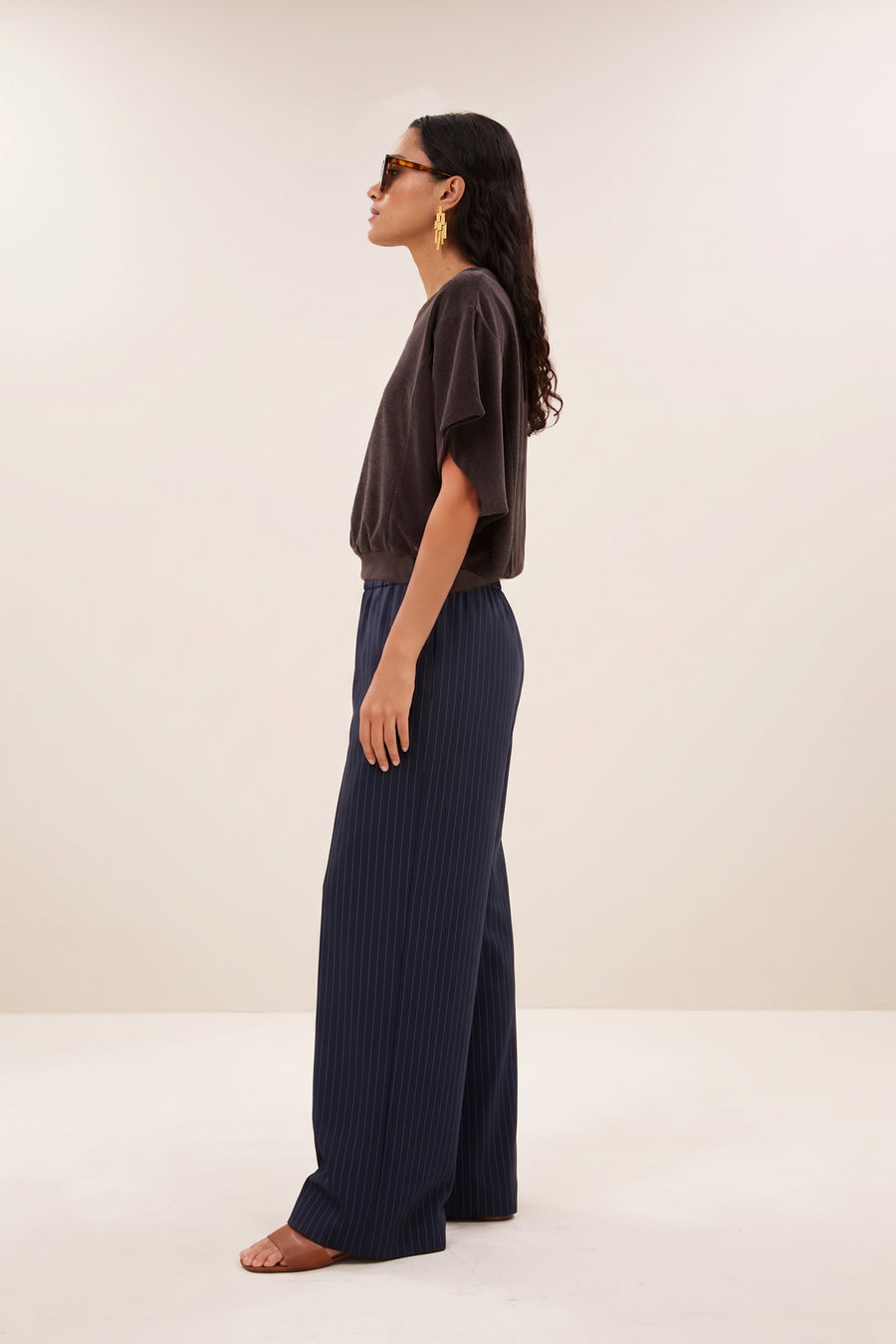 nuki slub top | coffee bean