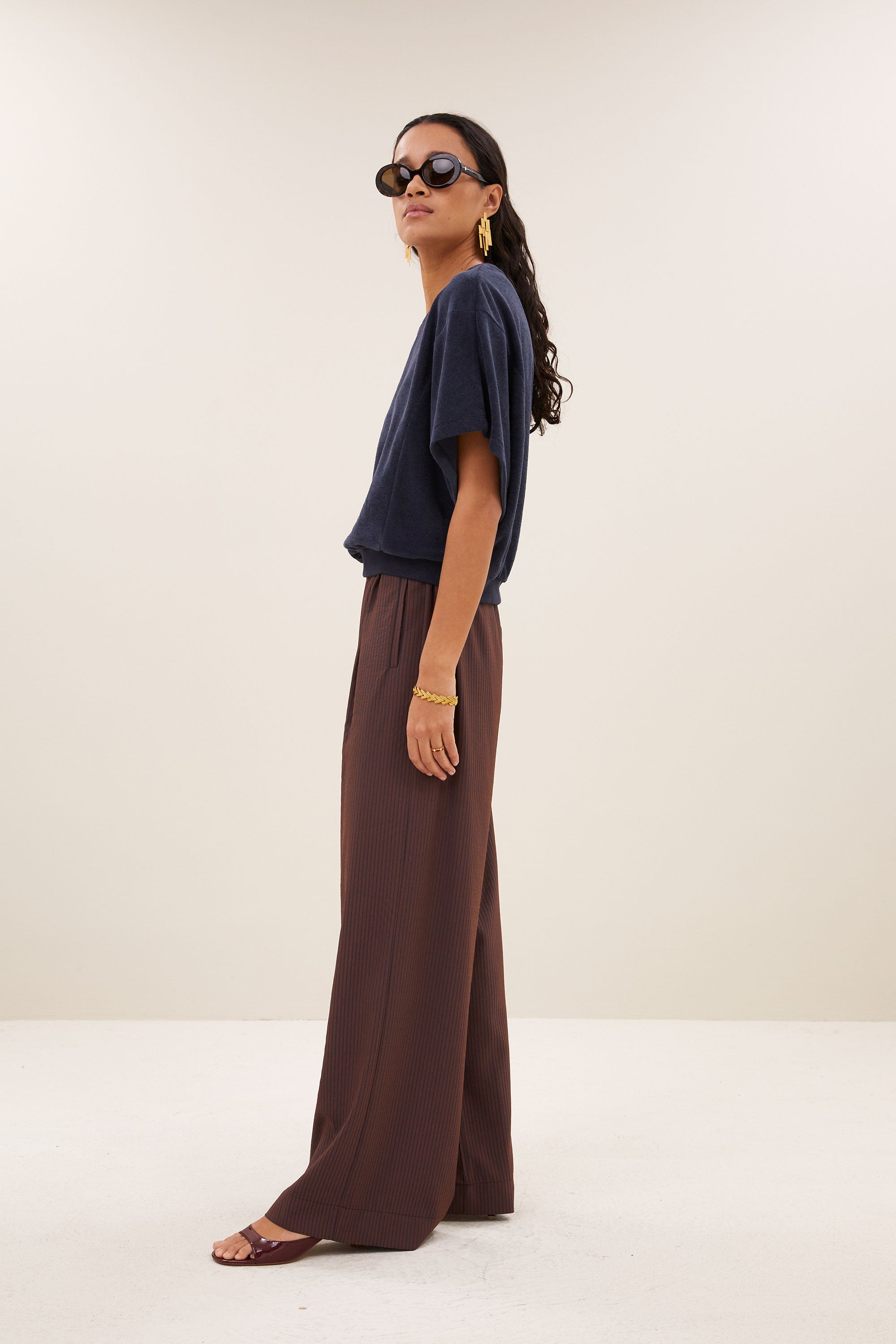 nuki slub top | midnight