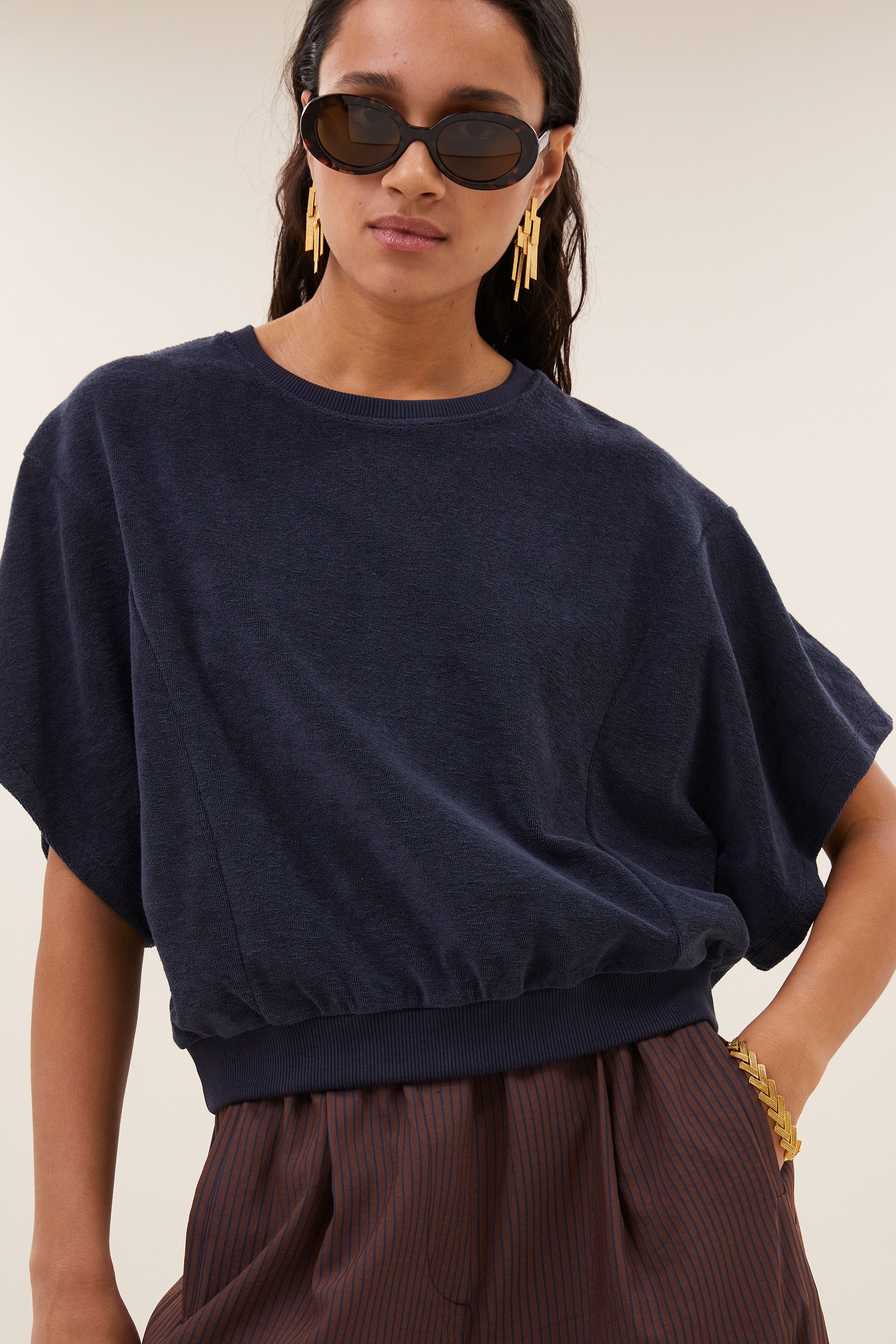 nuki slub top | midnight