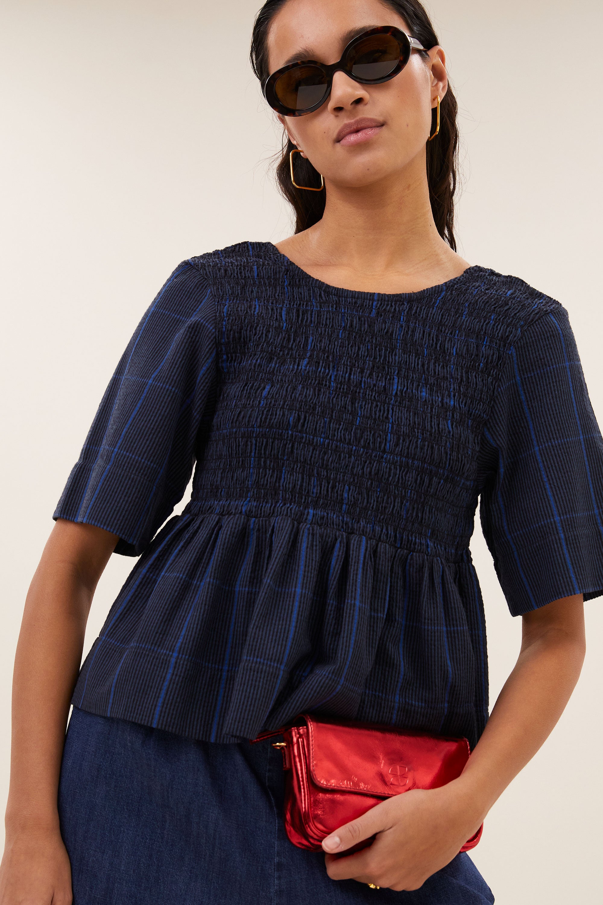 runa check top | blue checks