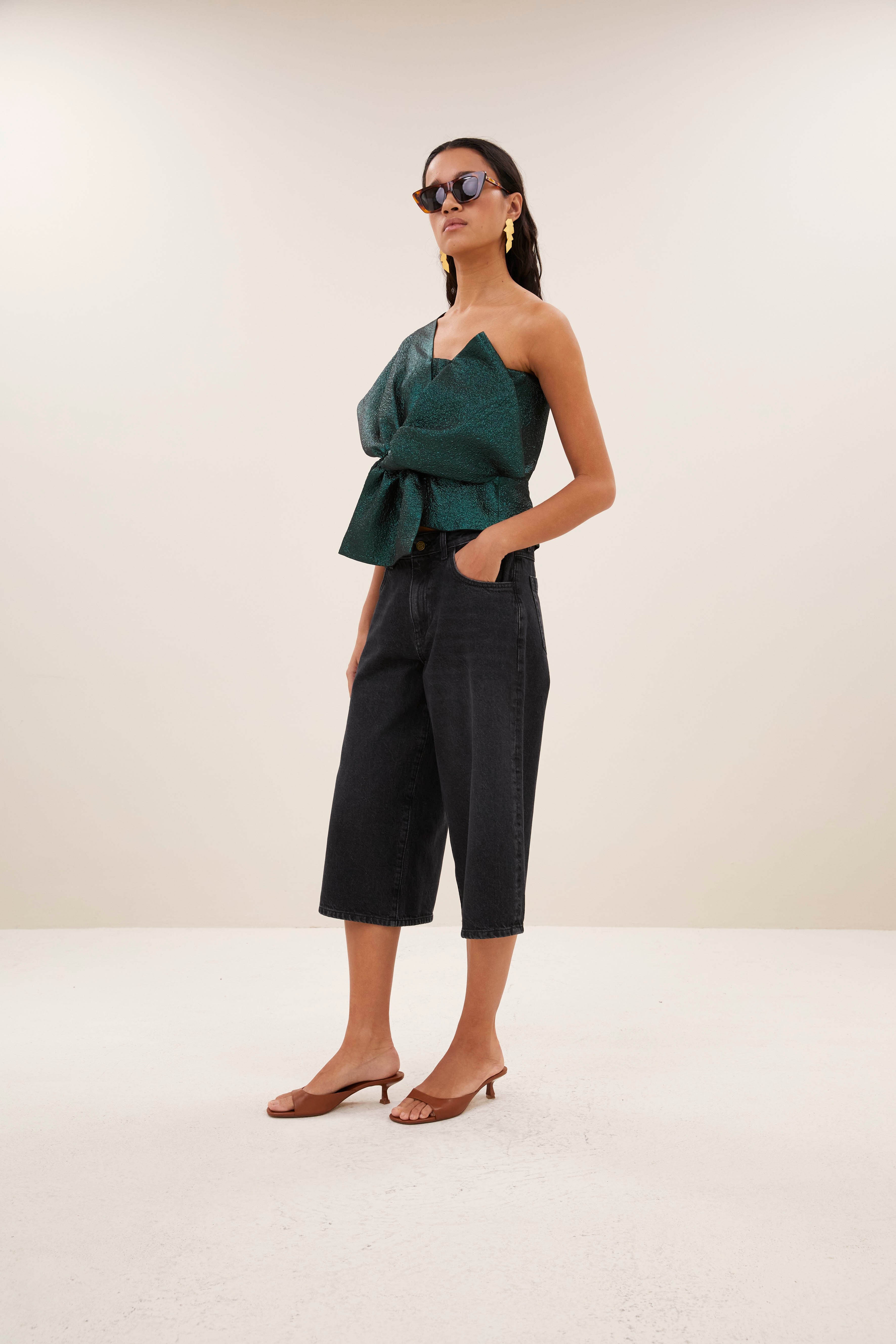 top-jula metallic top green metallic-by-bar-