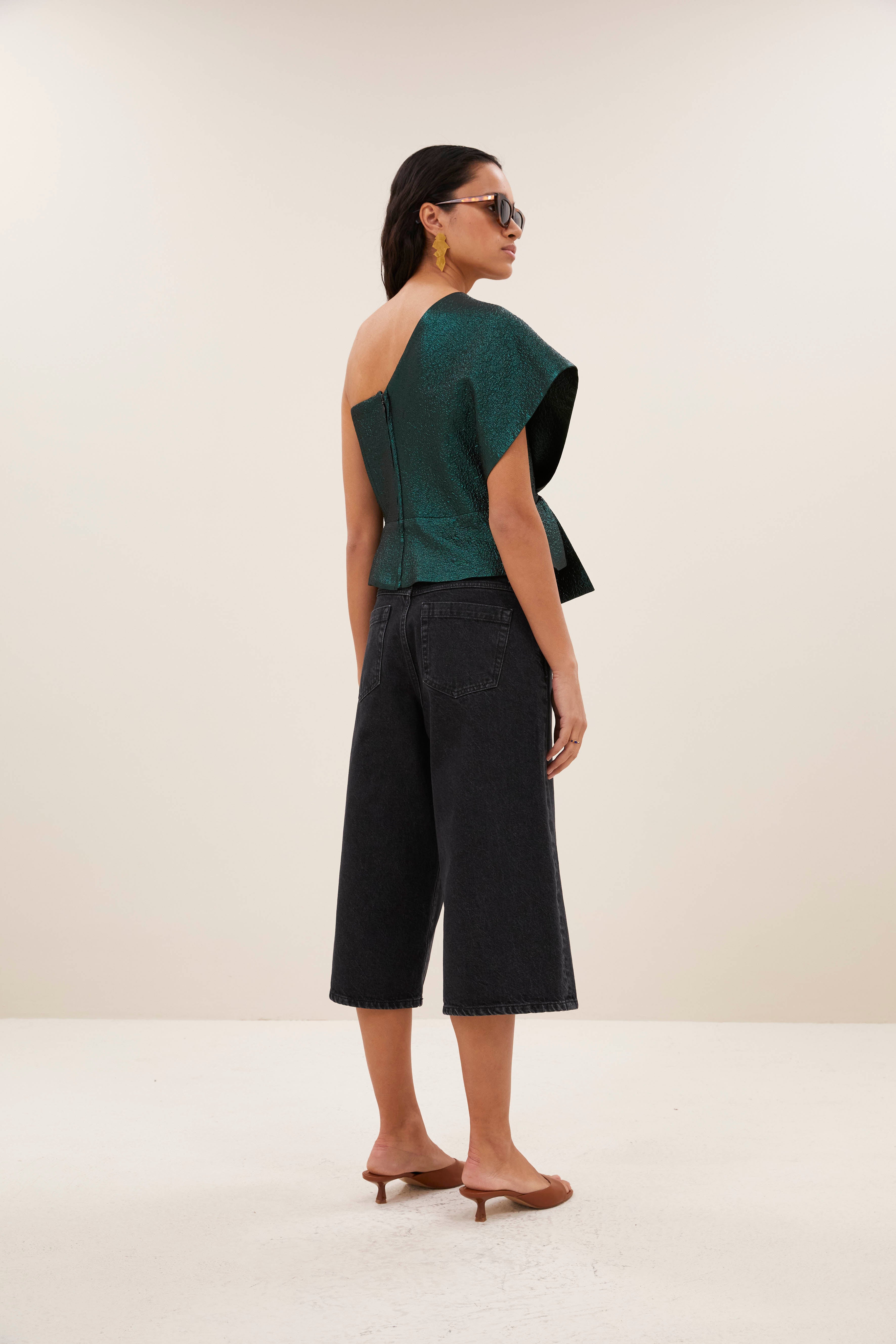 top-jula metallic top green metallic-by-bar-