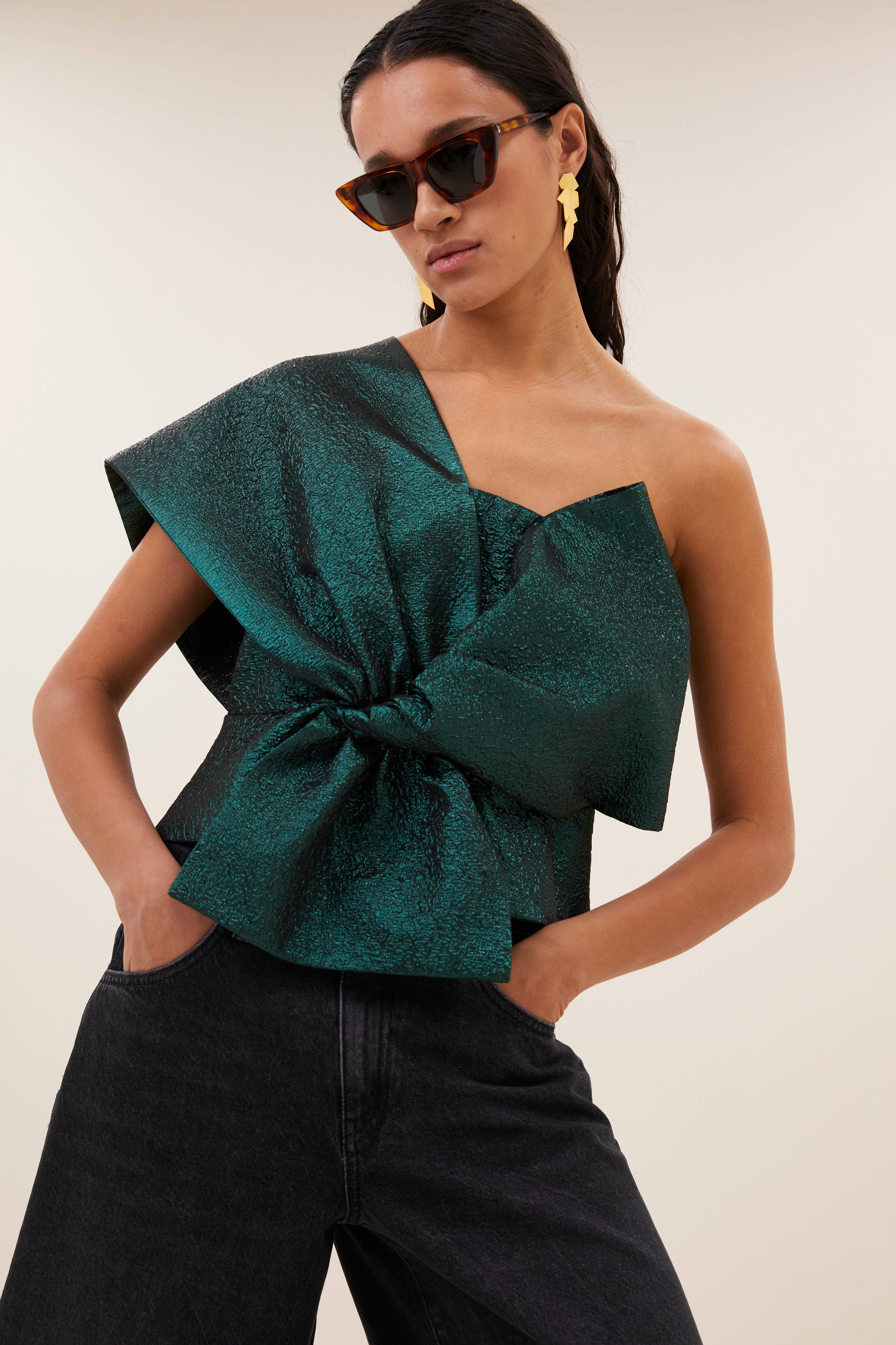 top-jula metallic top green metallic-by-bar-vooraanzicht