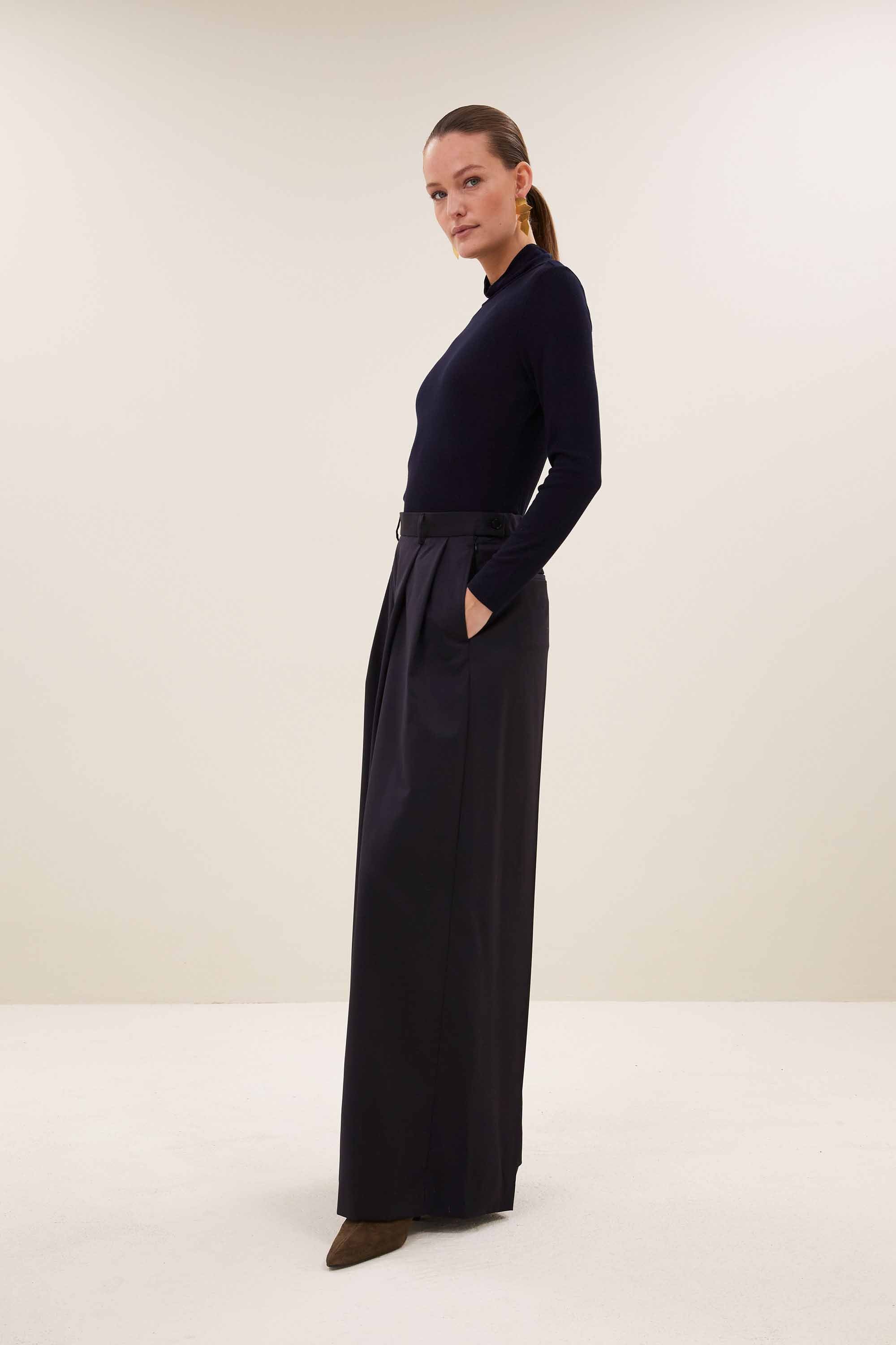 basic ls turtle rib top | night sky