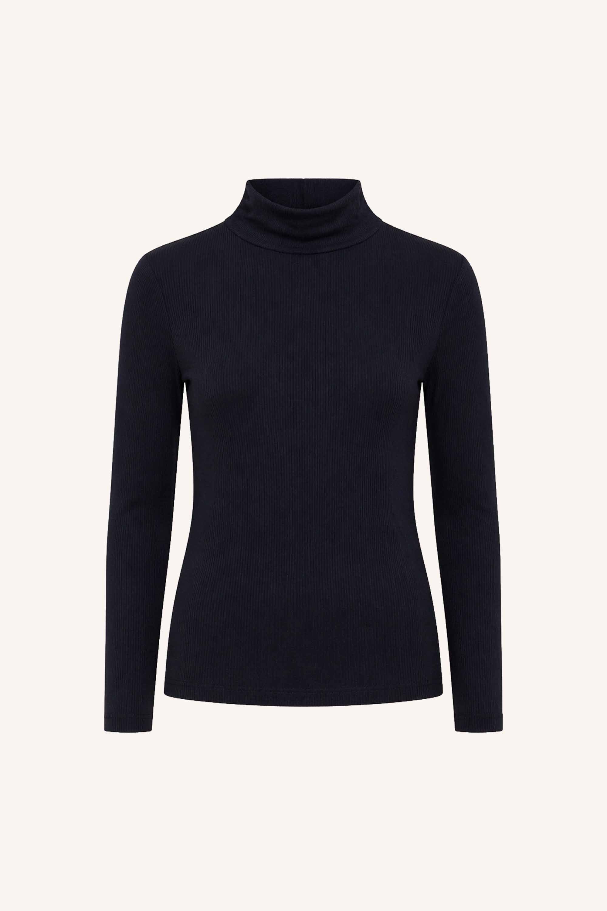 basic ls turtle rib top | night sky