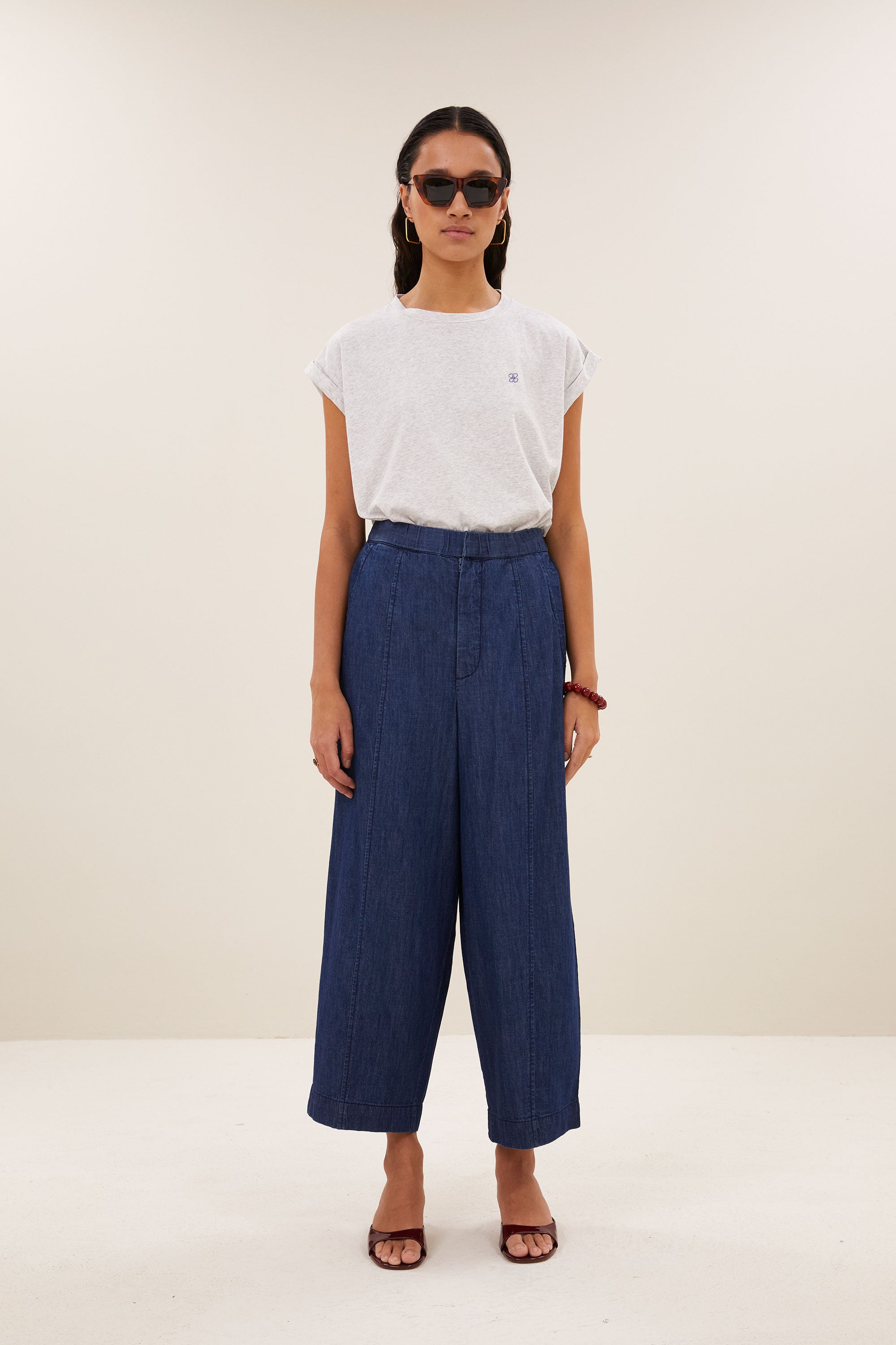tobi clover top | light grey melee