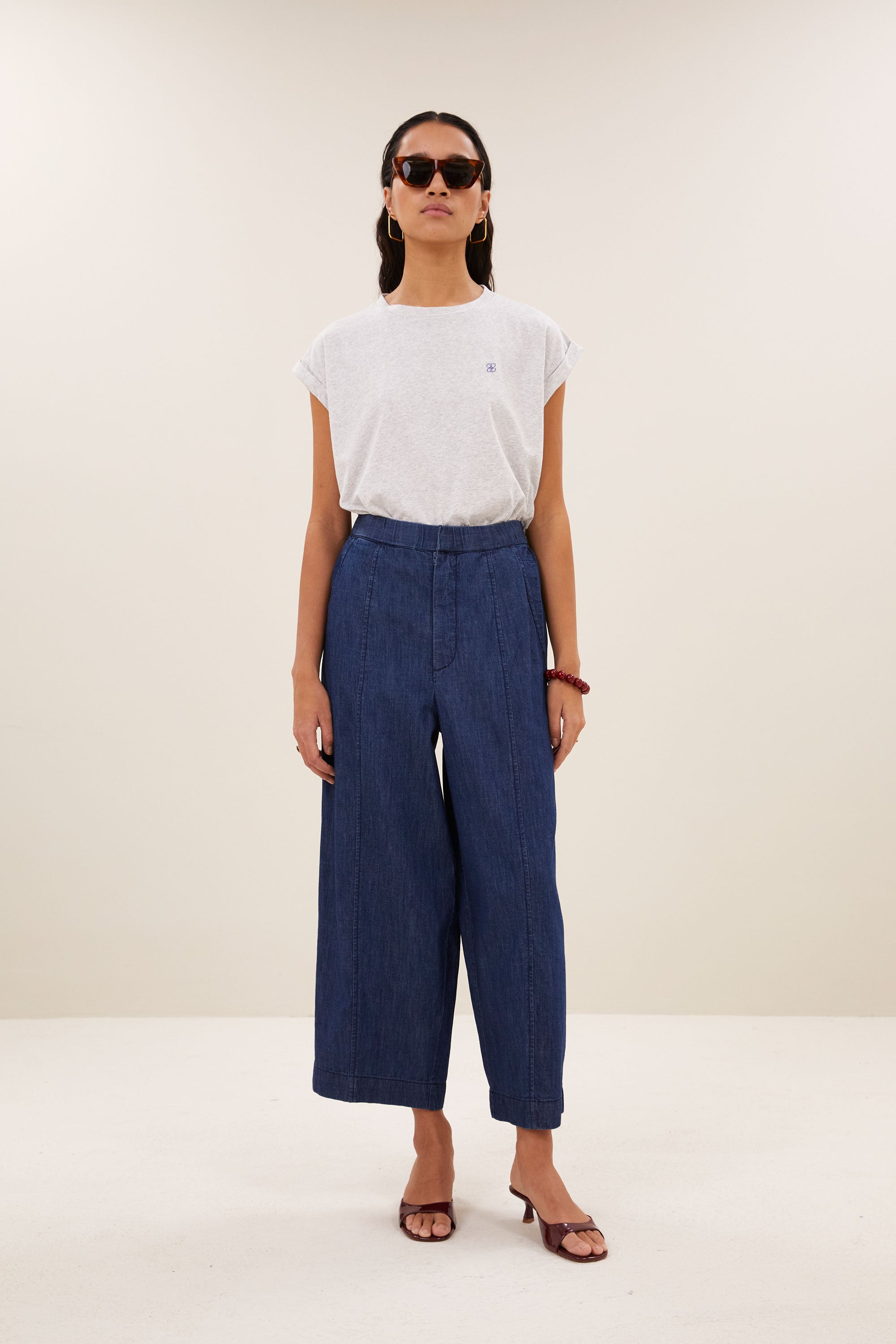 tobi clover top | light grey melee