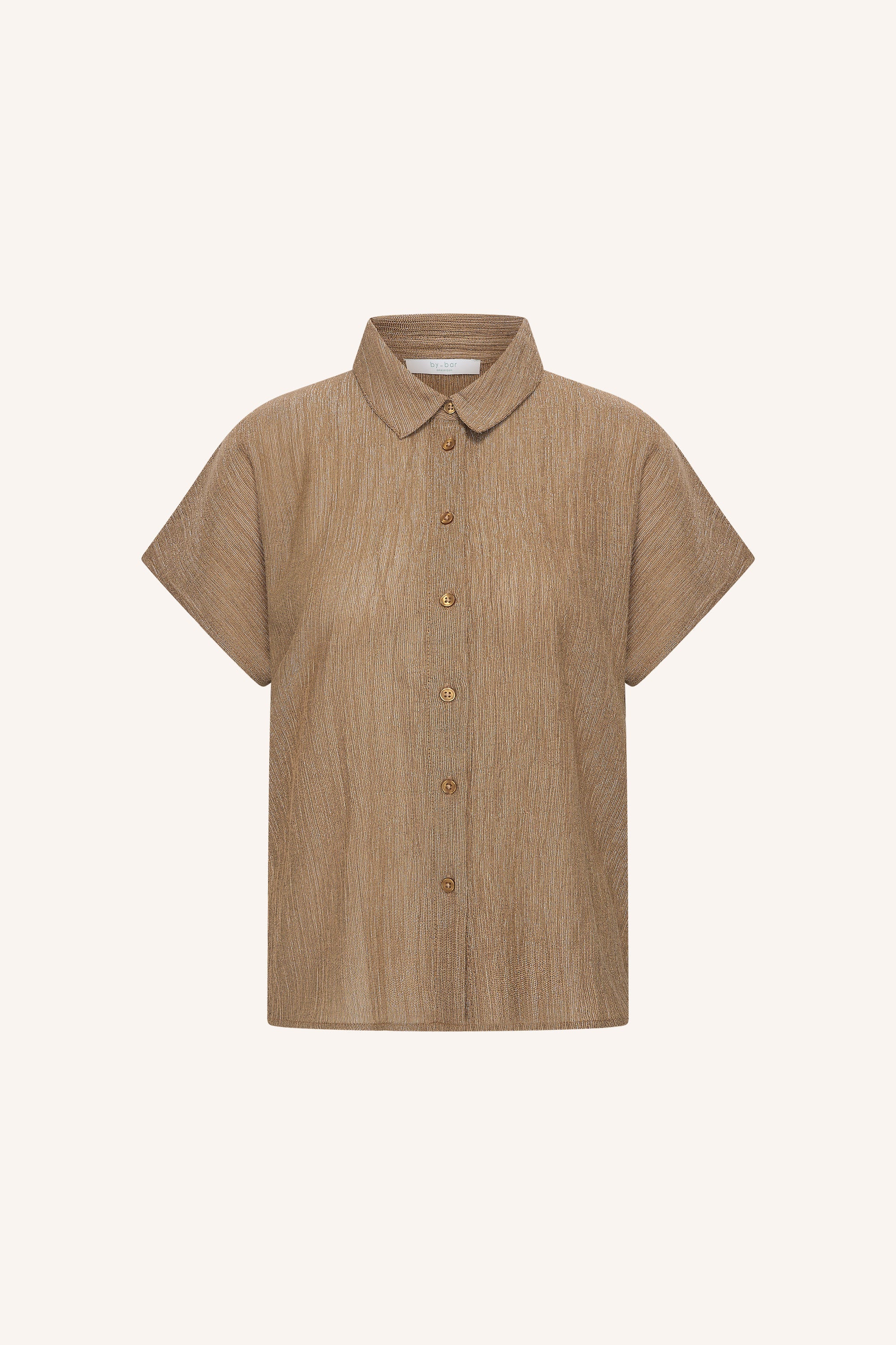 barley lurex blouse | gold
