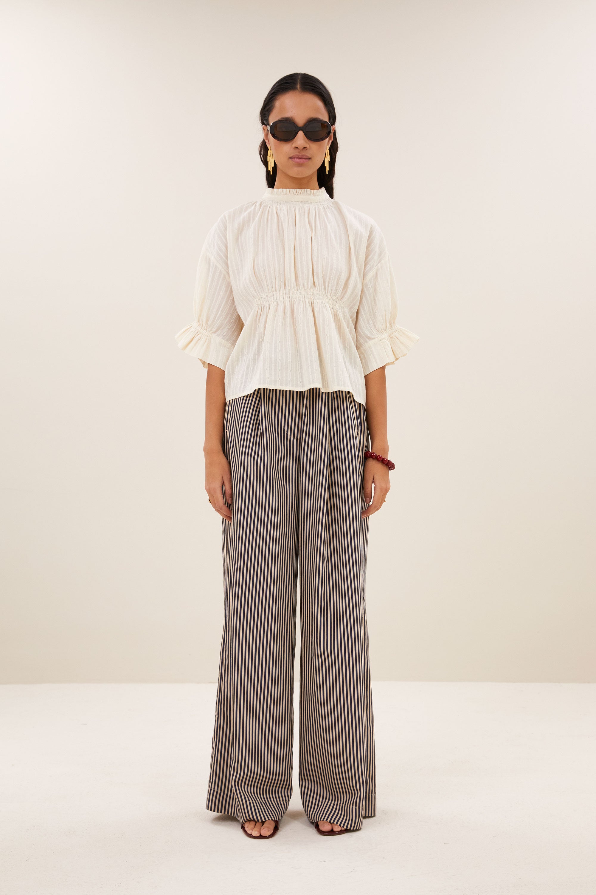 isabel dobby blouse | sand