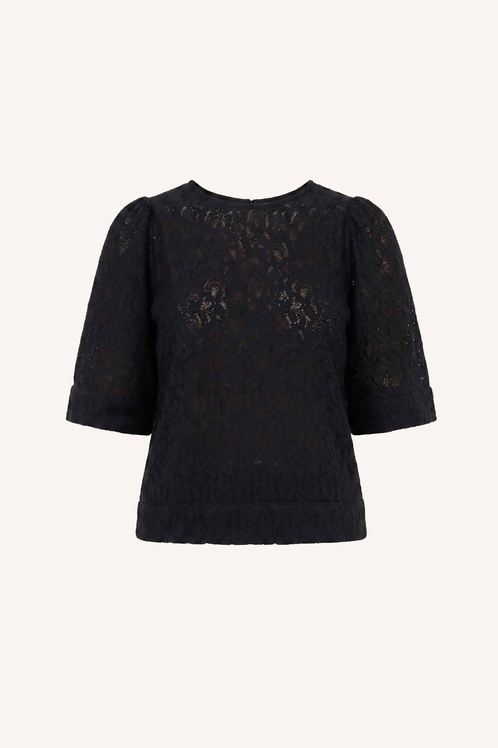 olivia lace blouse | black
