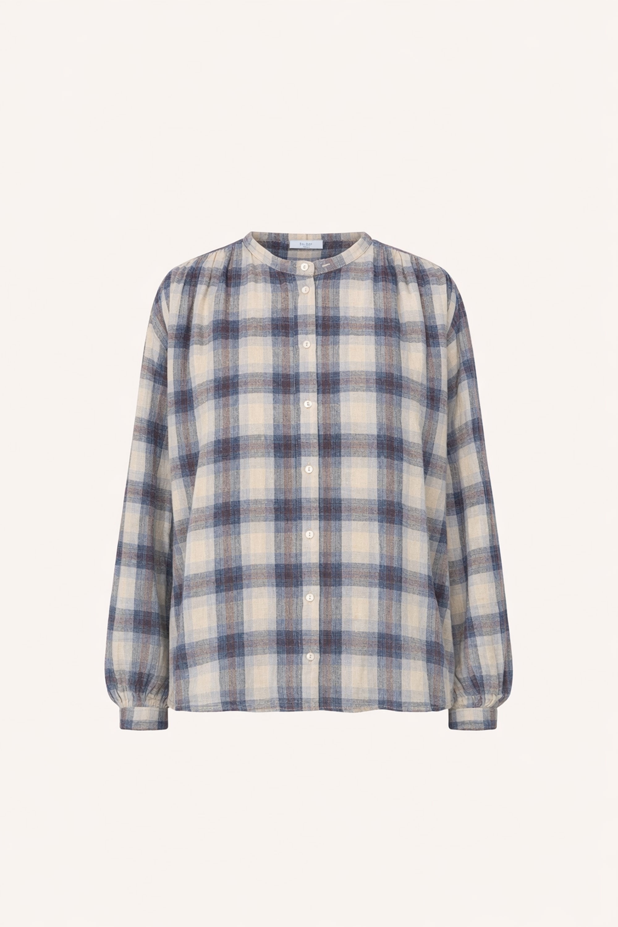 nyka-tokyo-check-blouse-tokyo-check-all-time classic-biologisch katoen-statement print-by-bar-productfoto