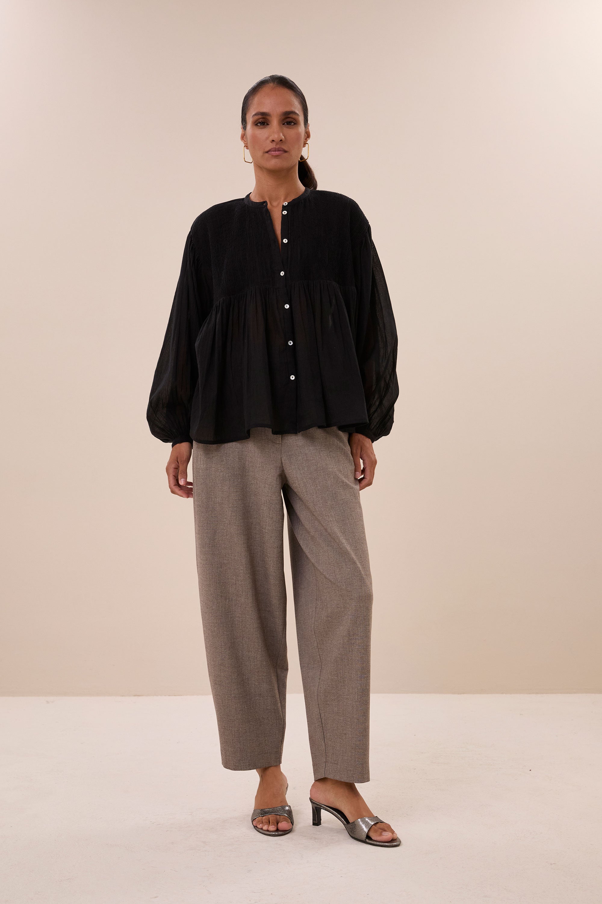 mine blouse | black