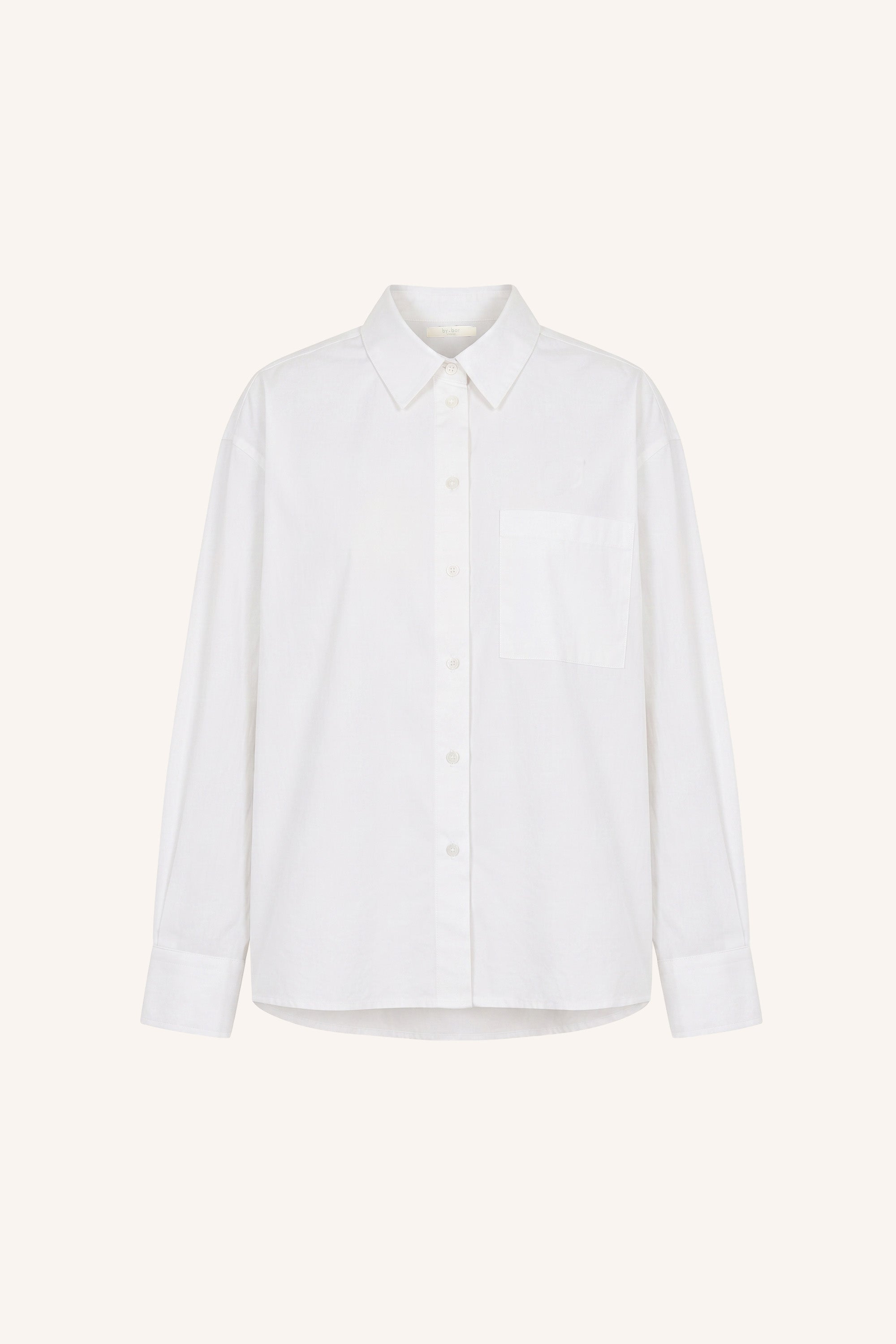 lise poplin blouse | white
