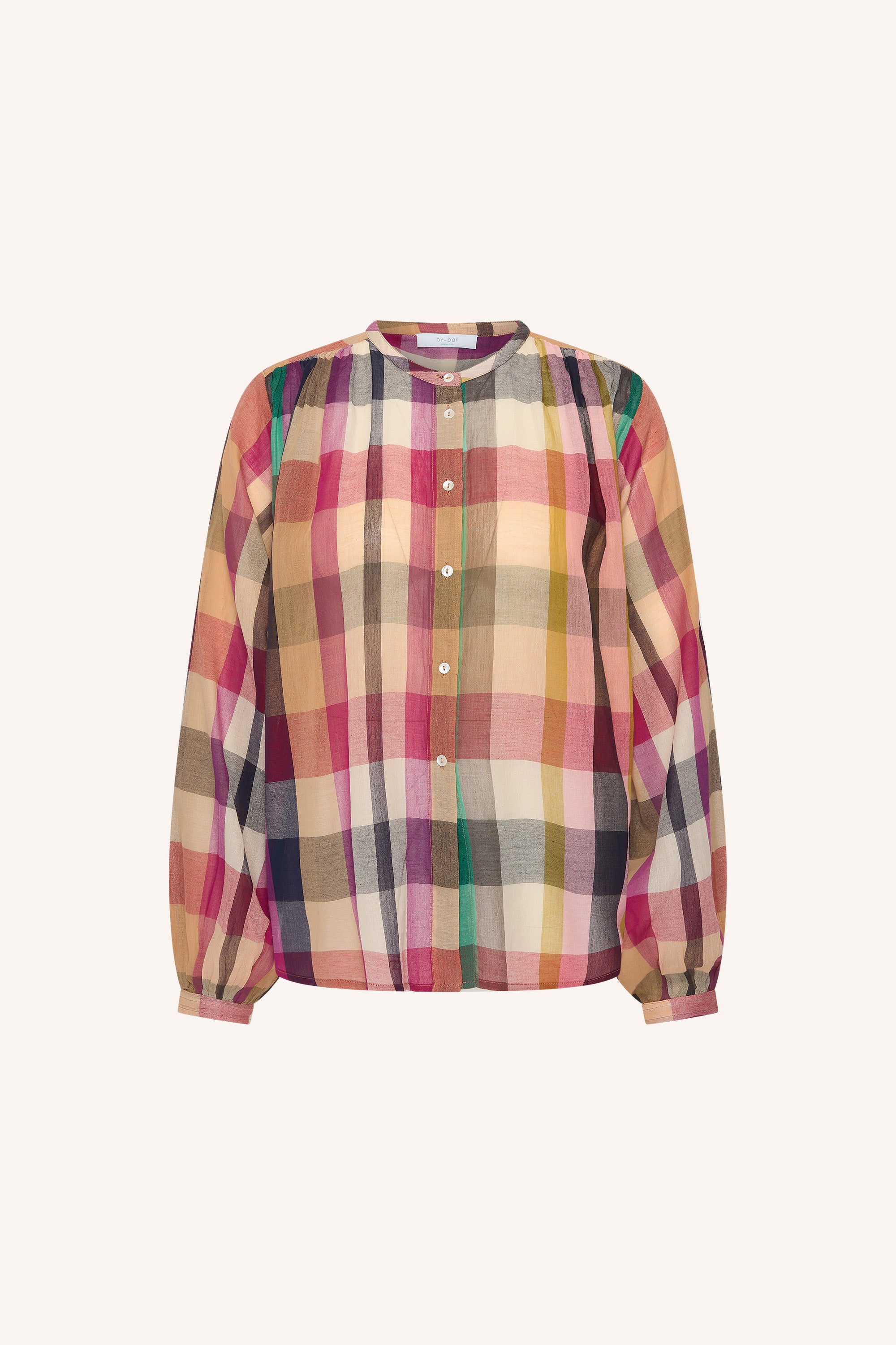 nyka rainbow blouse | rainbow check