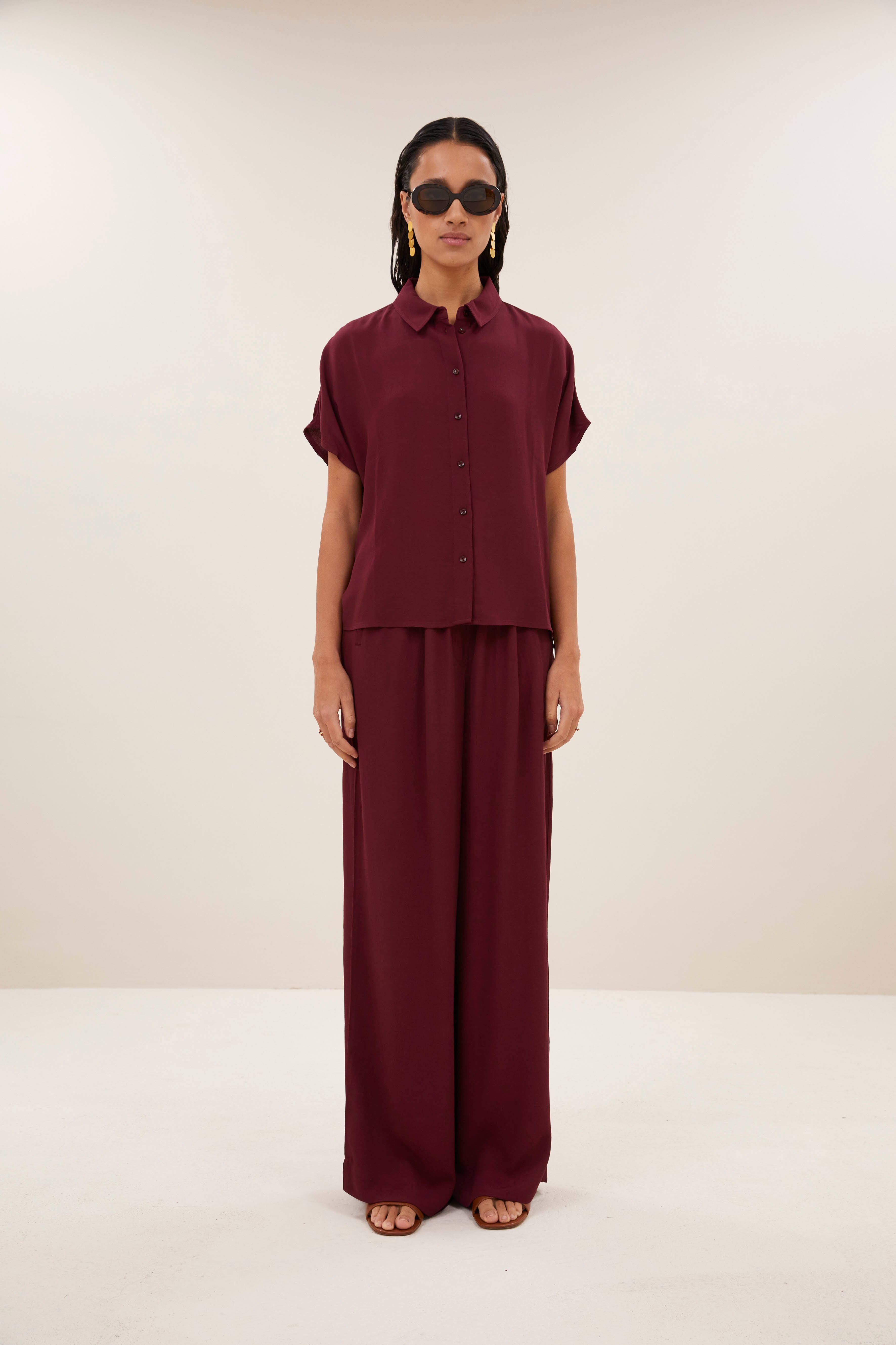 blouse-barley viscose blouse wine-by-bar-zijaanzicht
