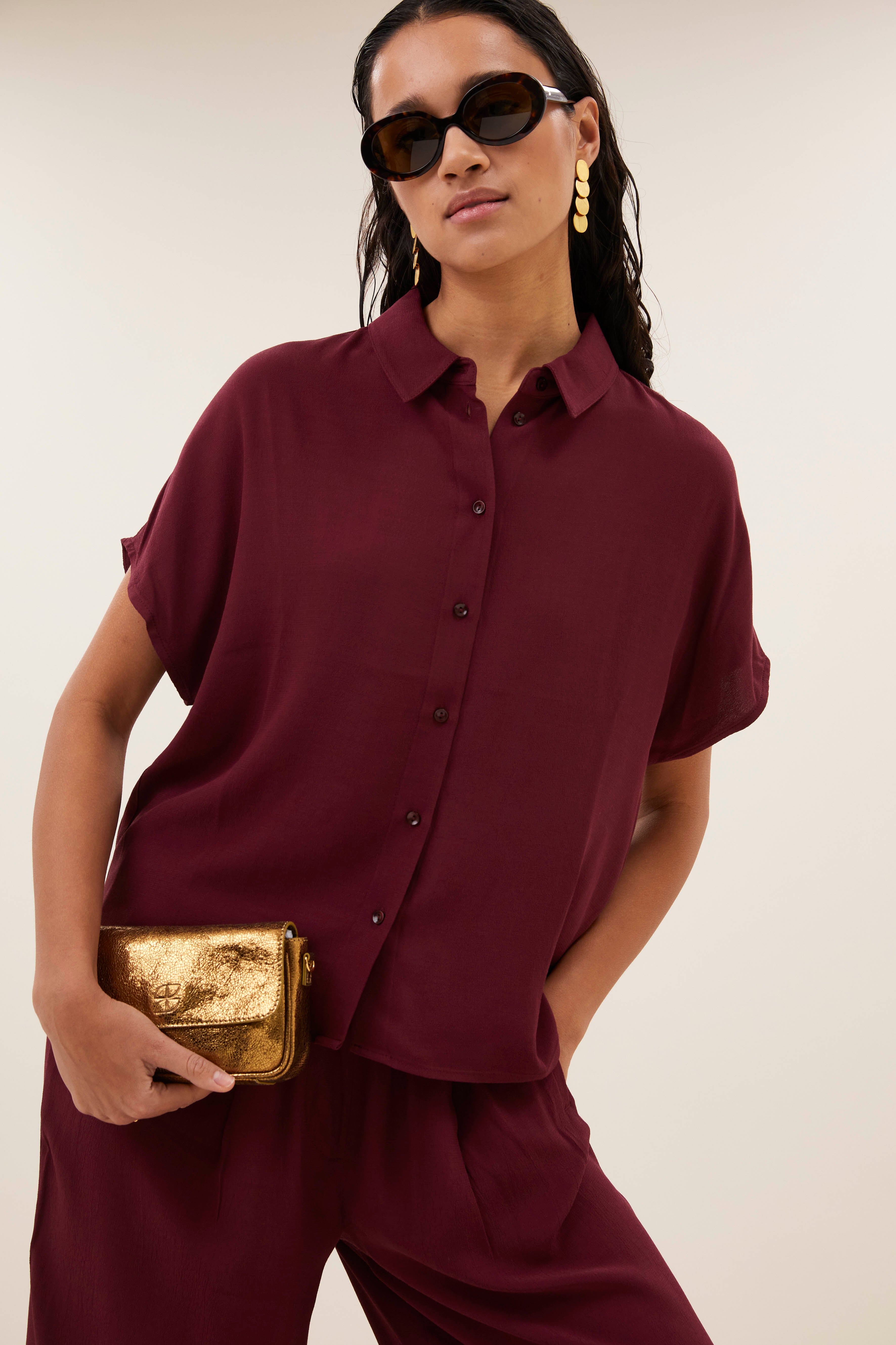 blouse-barley viscose blouse wine-by-bar-achteraanzicht