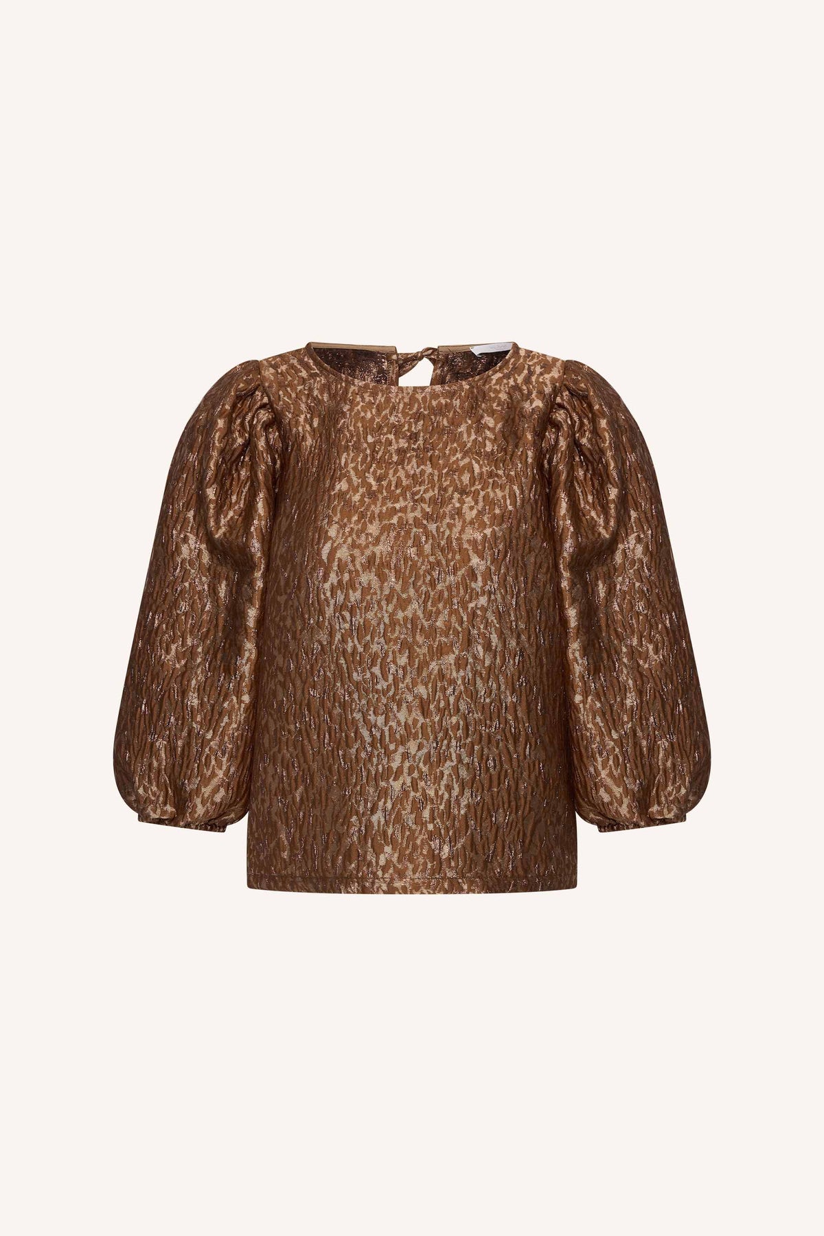 jet sparkle cheetah blouse | copper cheetah