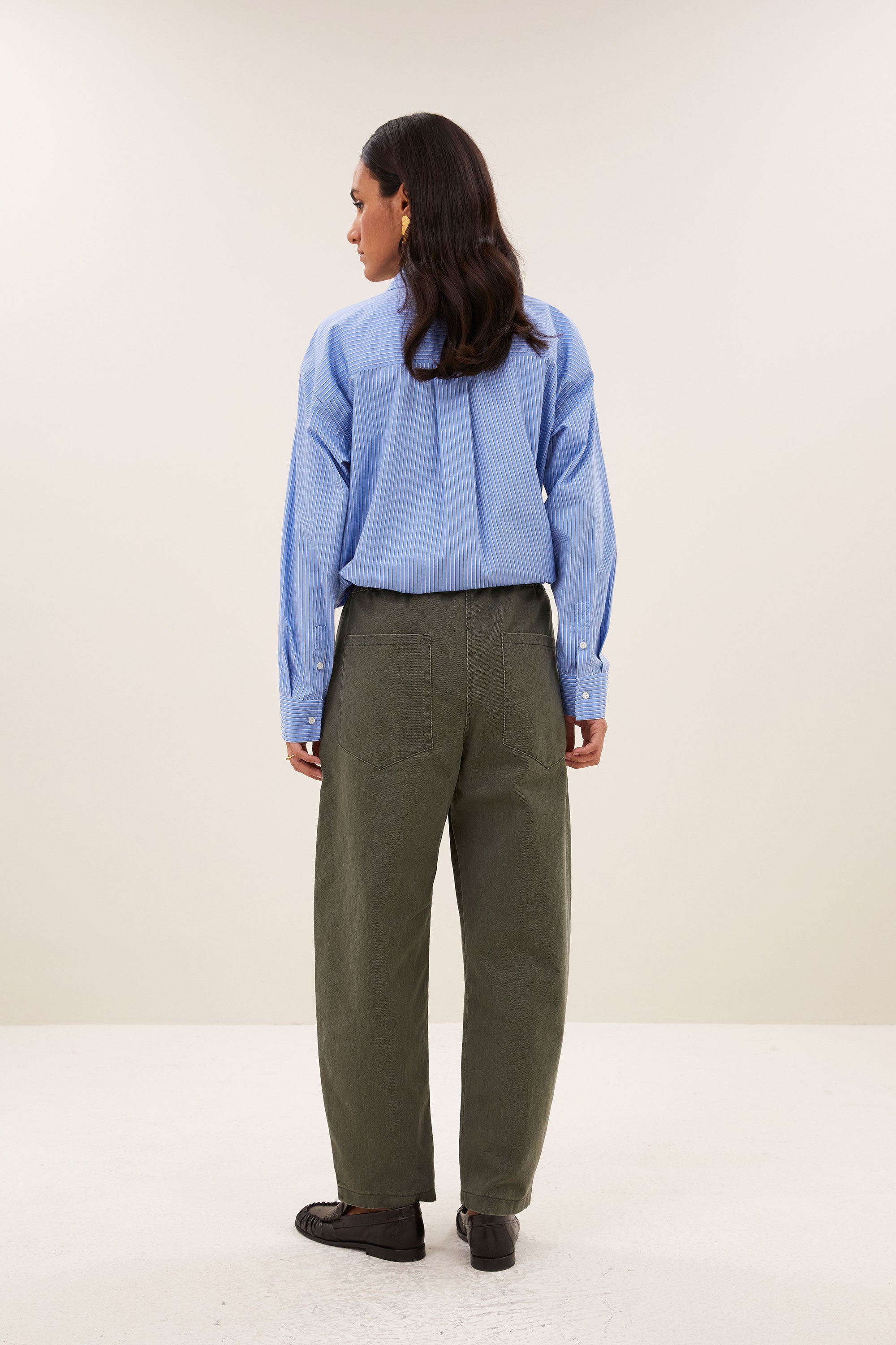 lise cloud blouse | cloud blue stripe