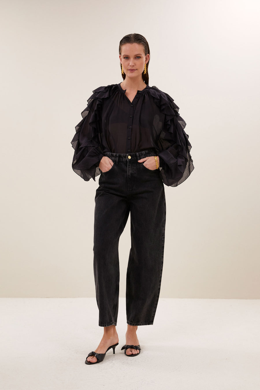 miyu blouse | black