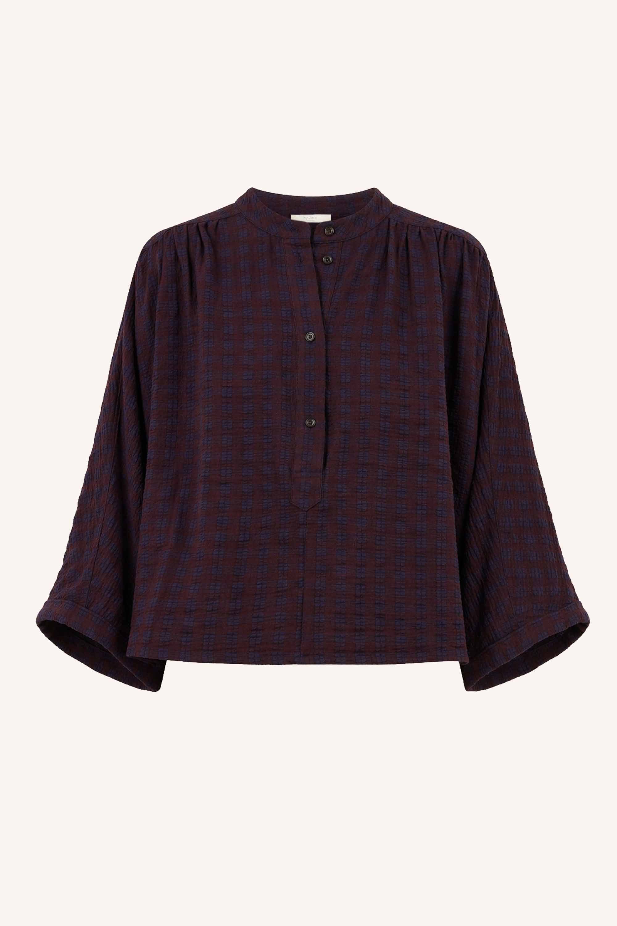 jess blouse | wine check