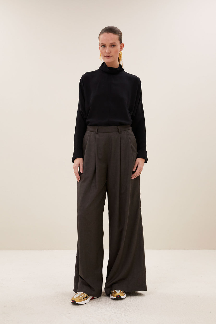 ien viscose blouse | jet black