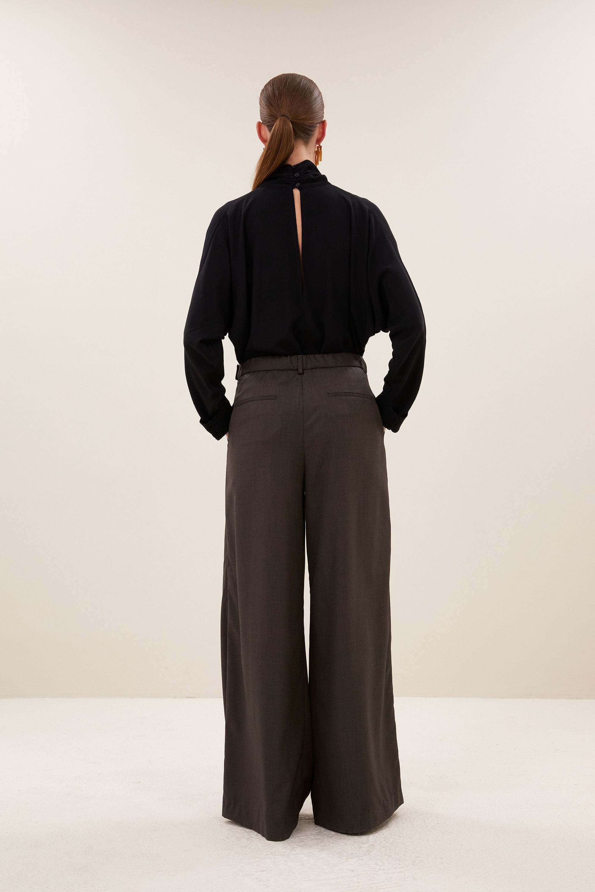ien viscose blouse | jet black